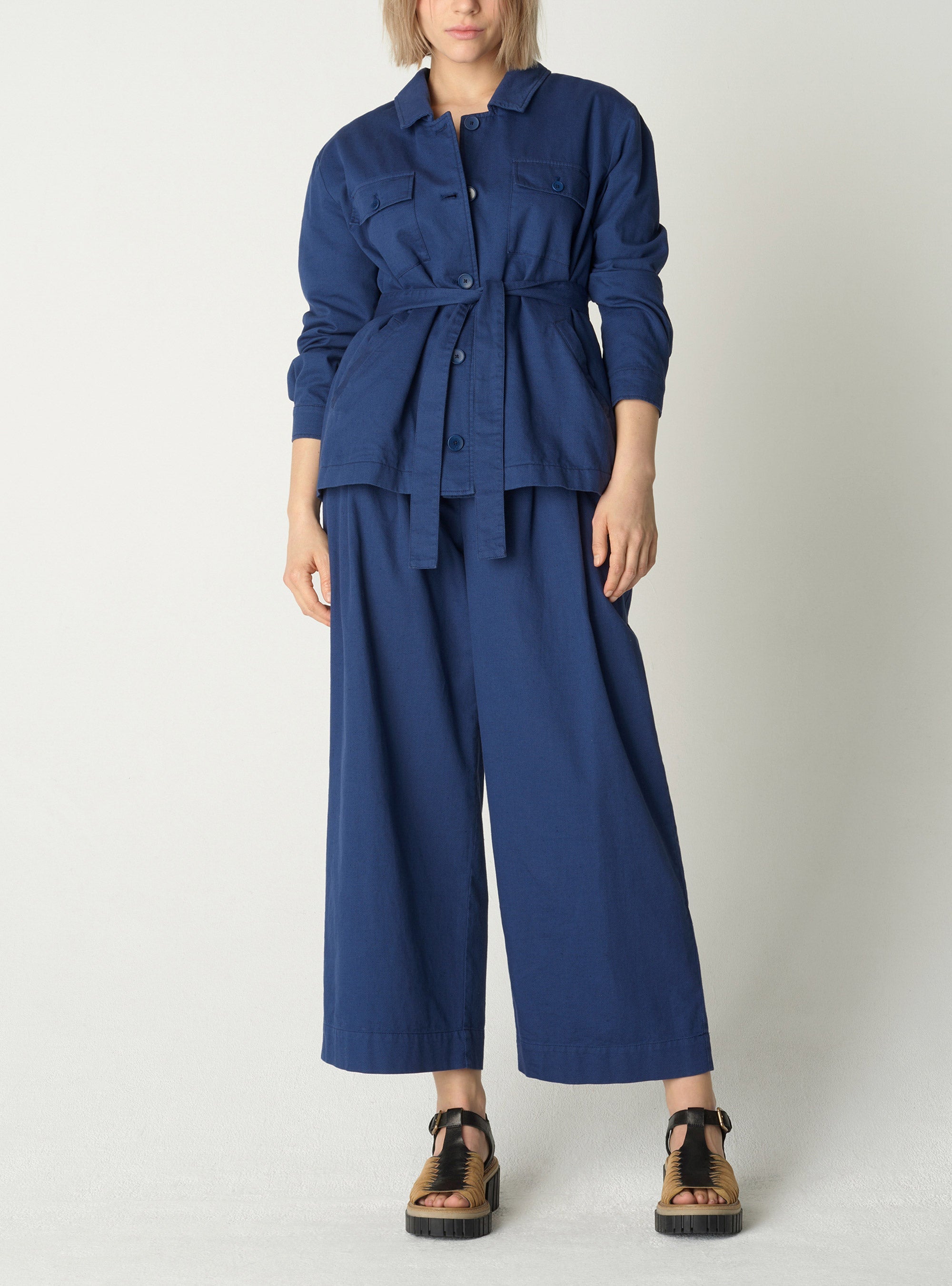 Veste Marine acoté