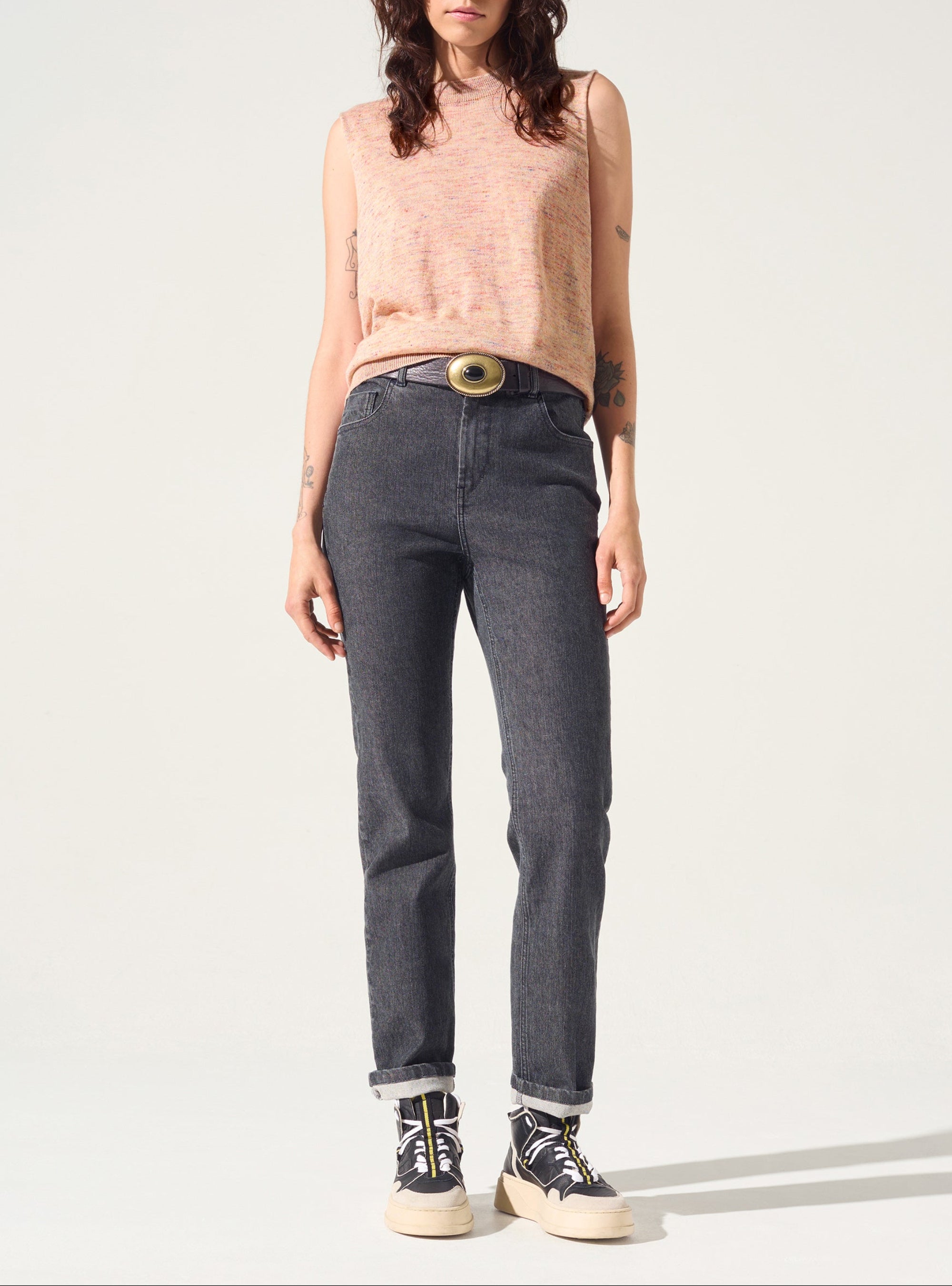 Pull Sans Manches acoté