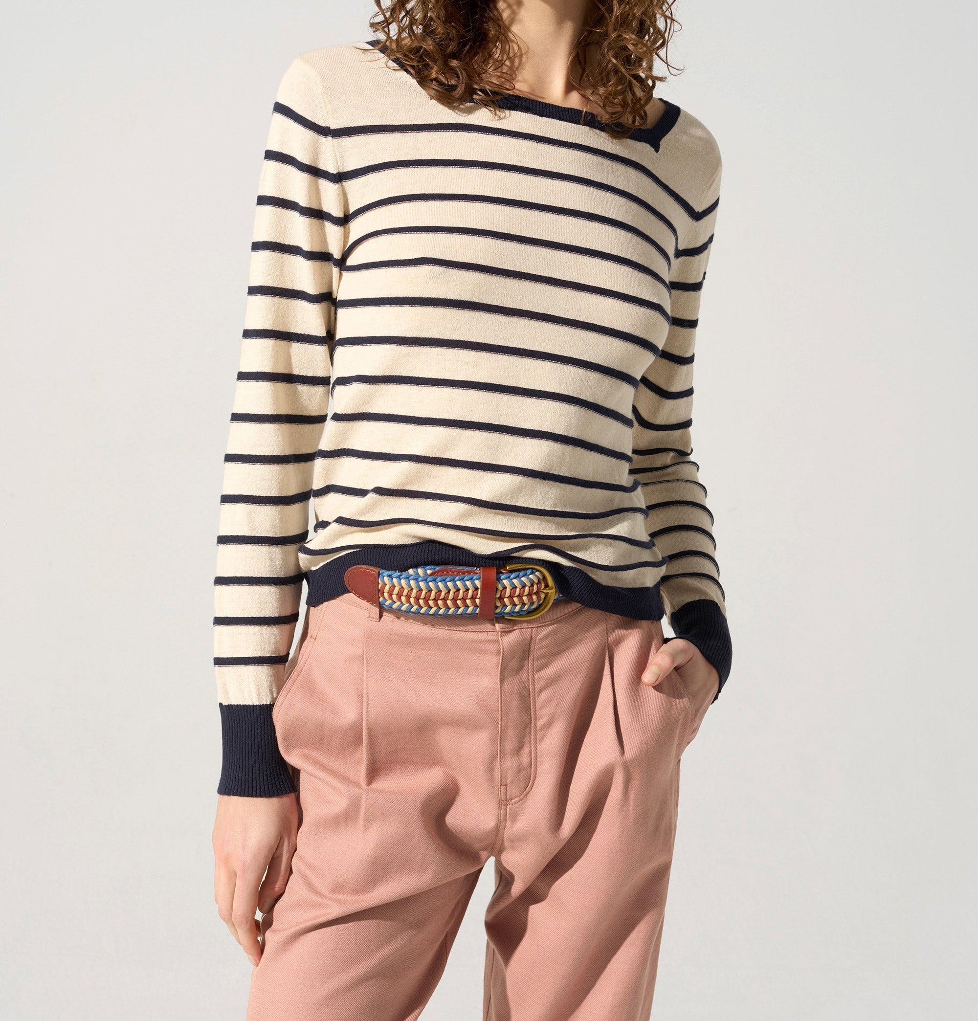 Pull marinière acoté