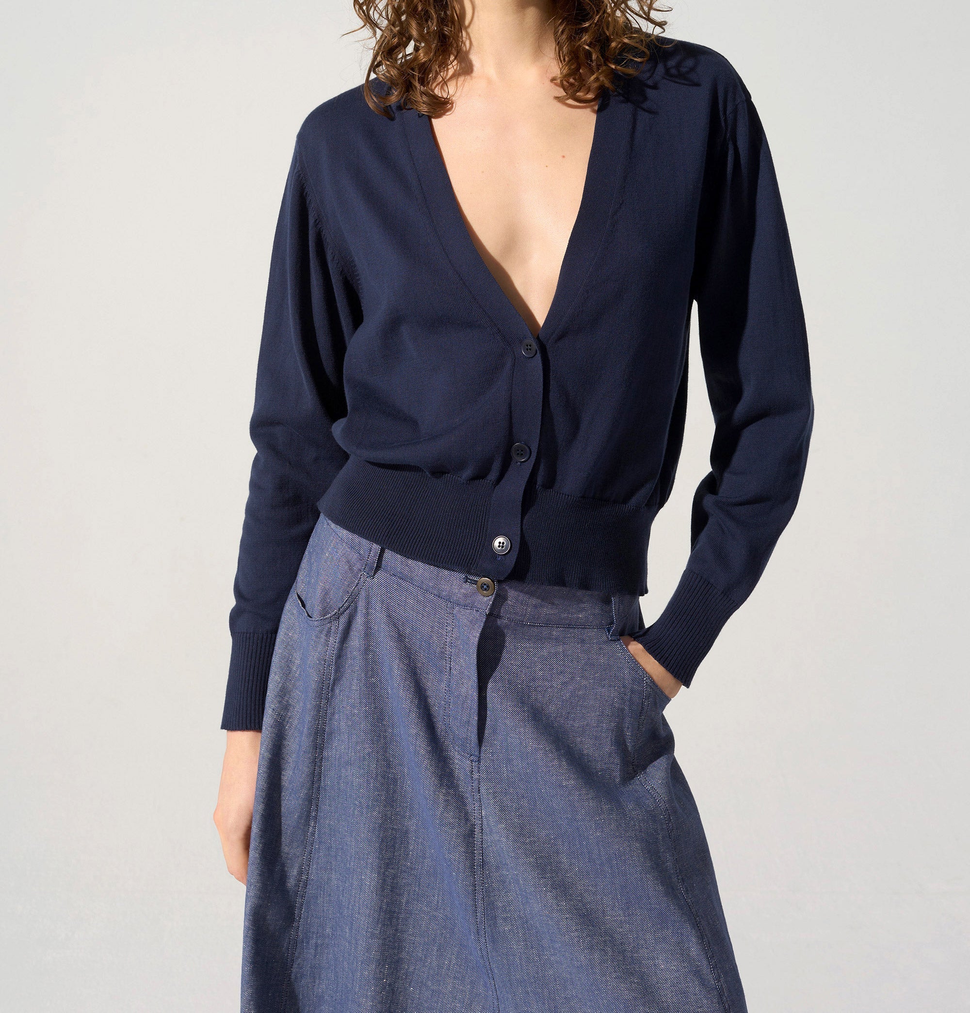 Gilet manches longues acoté