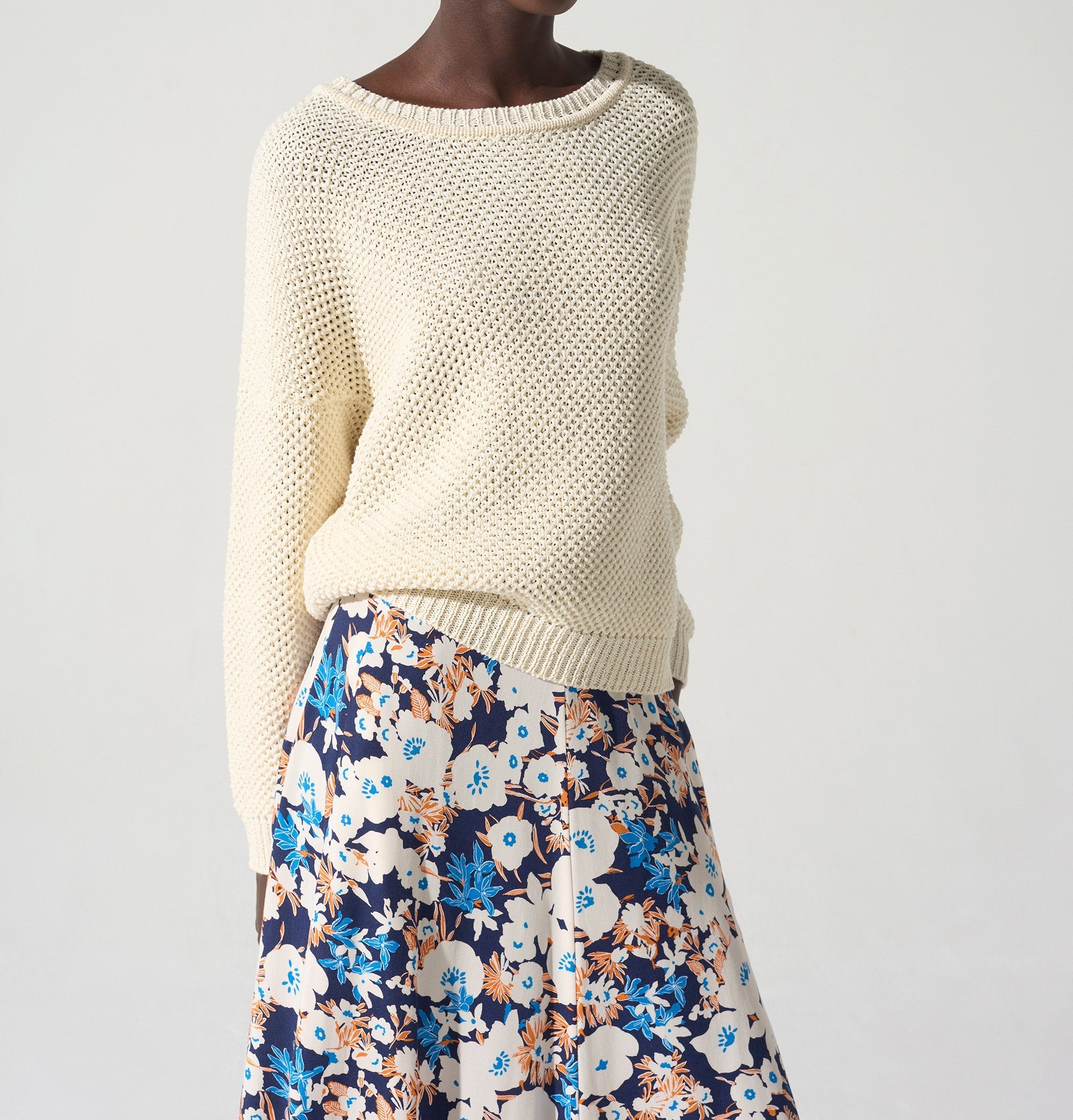 Pull manches longues acoté