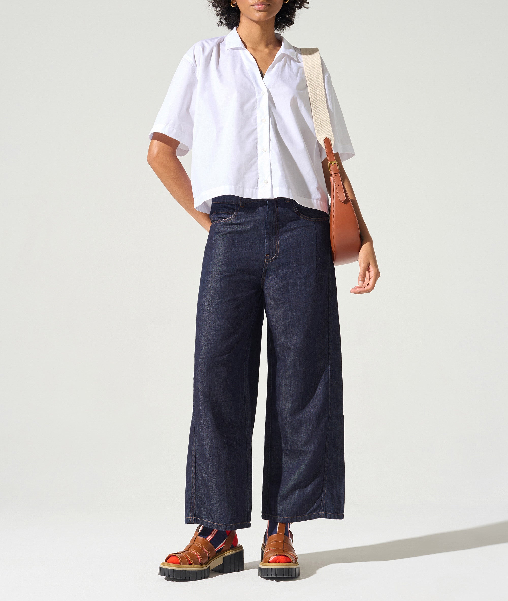 Chemise manches courtes acoté