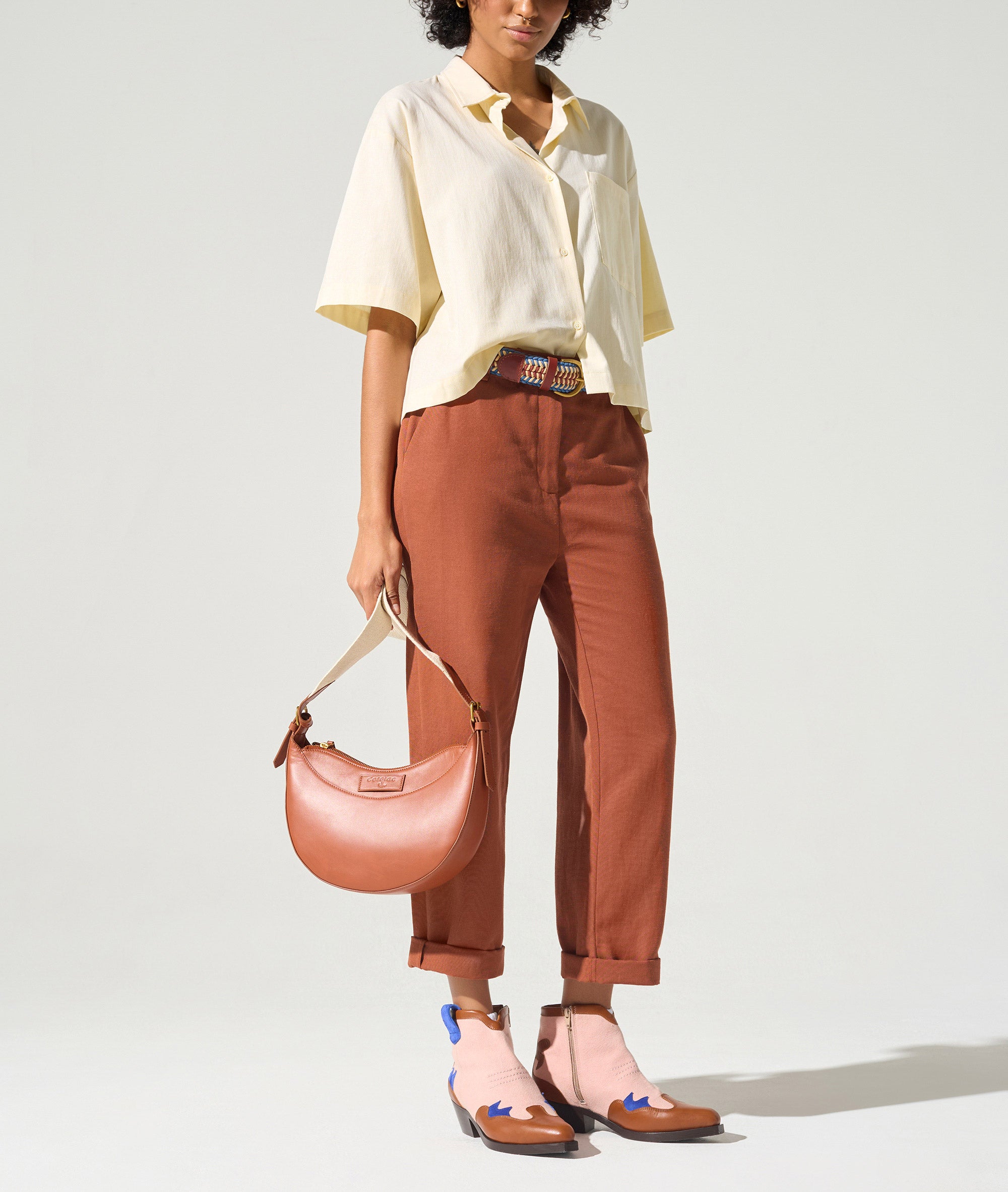 Chemise manches courtes acoté