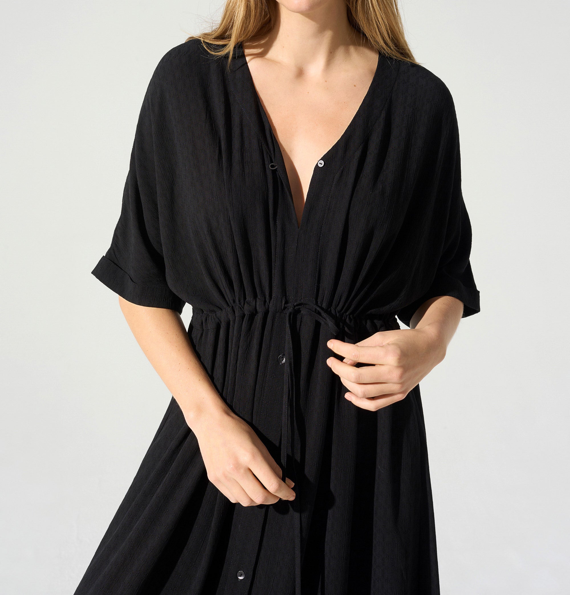 Robe longue et ample acoté