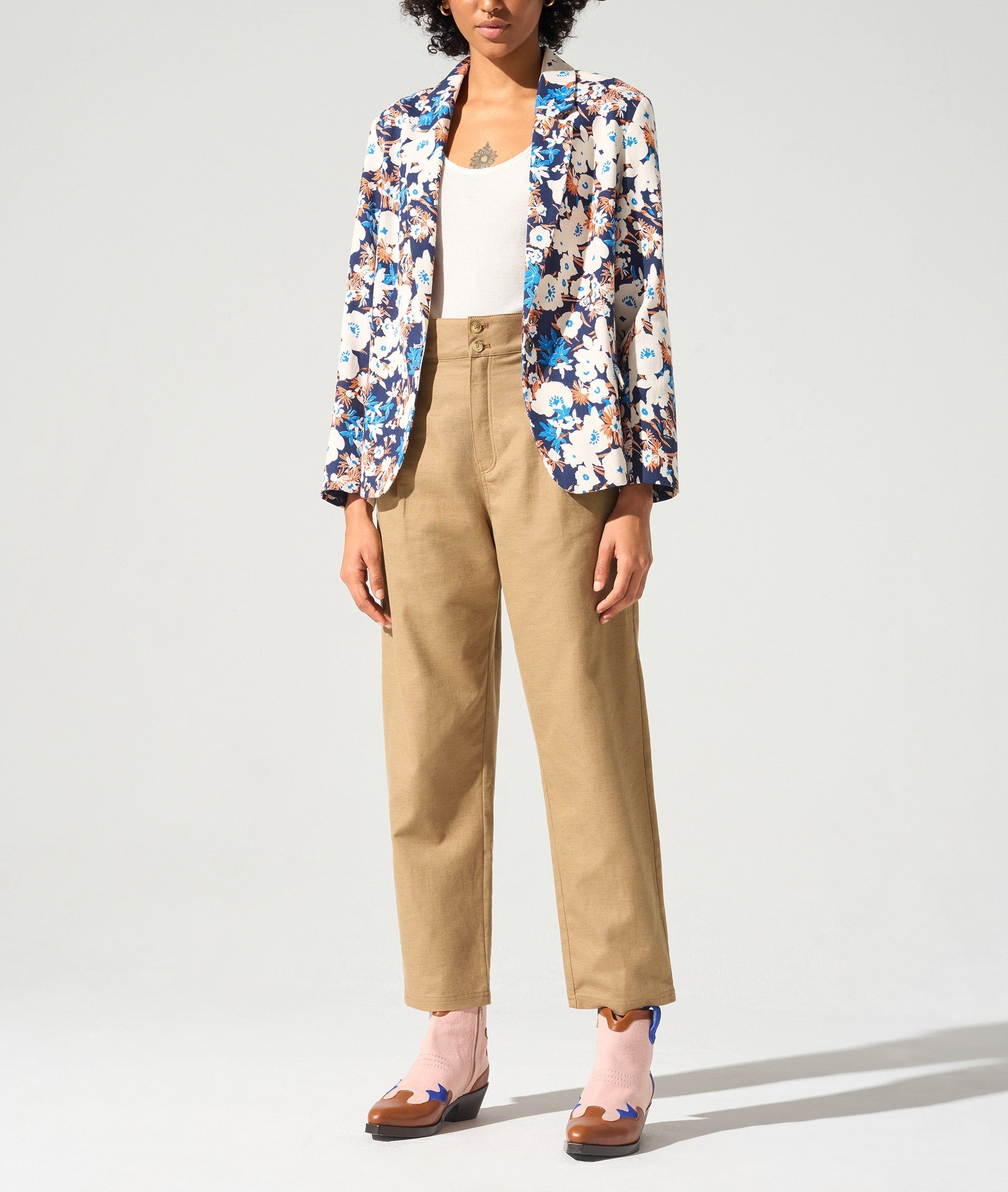 Pantalon fuselé acoté