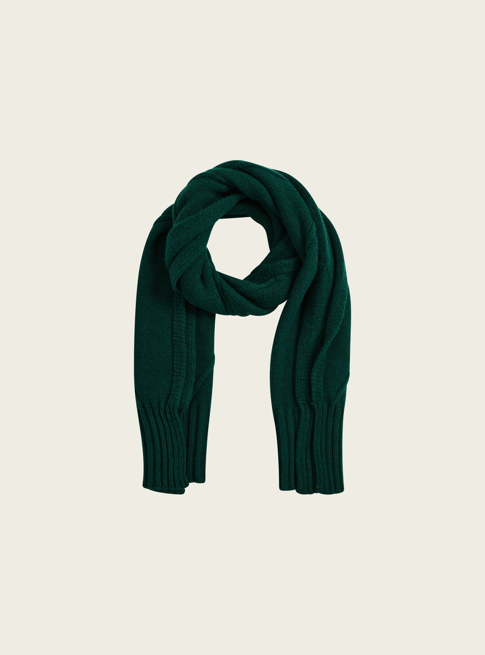 Écharpe torsadée en laine acoté