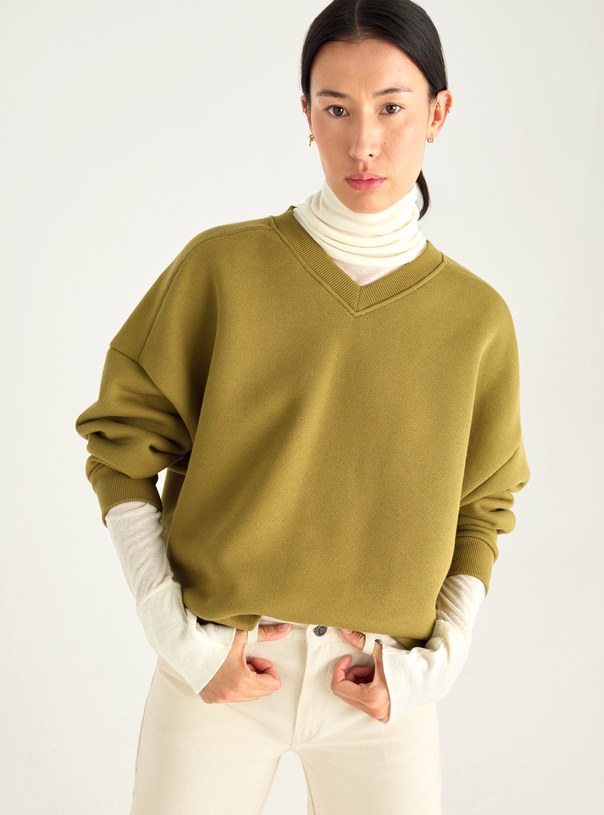 Sweatshirt aus gebürstetem Fleece