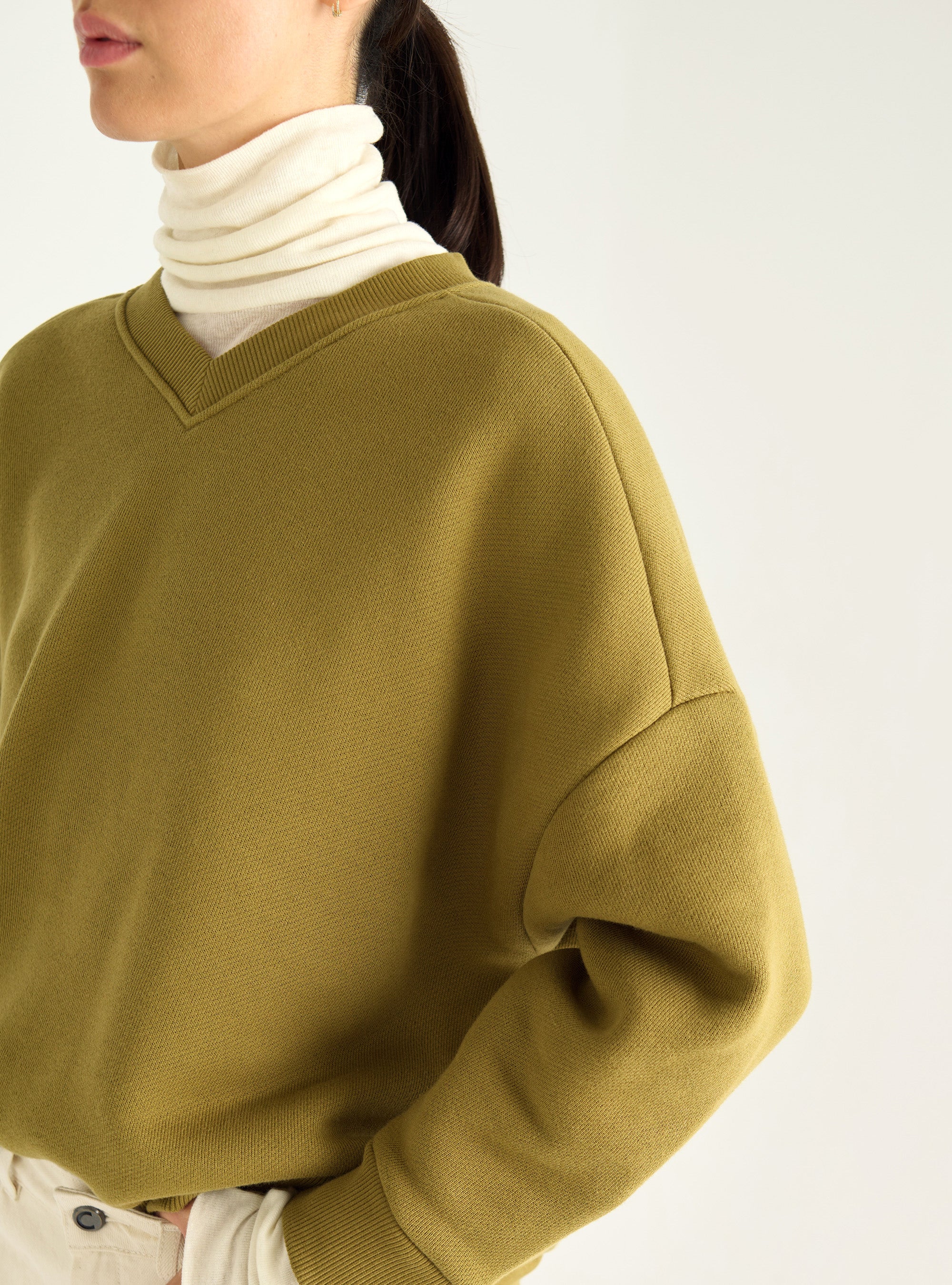 Sweatshirt aus gebürstetem Fleece