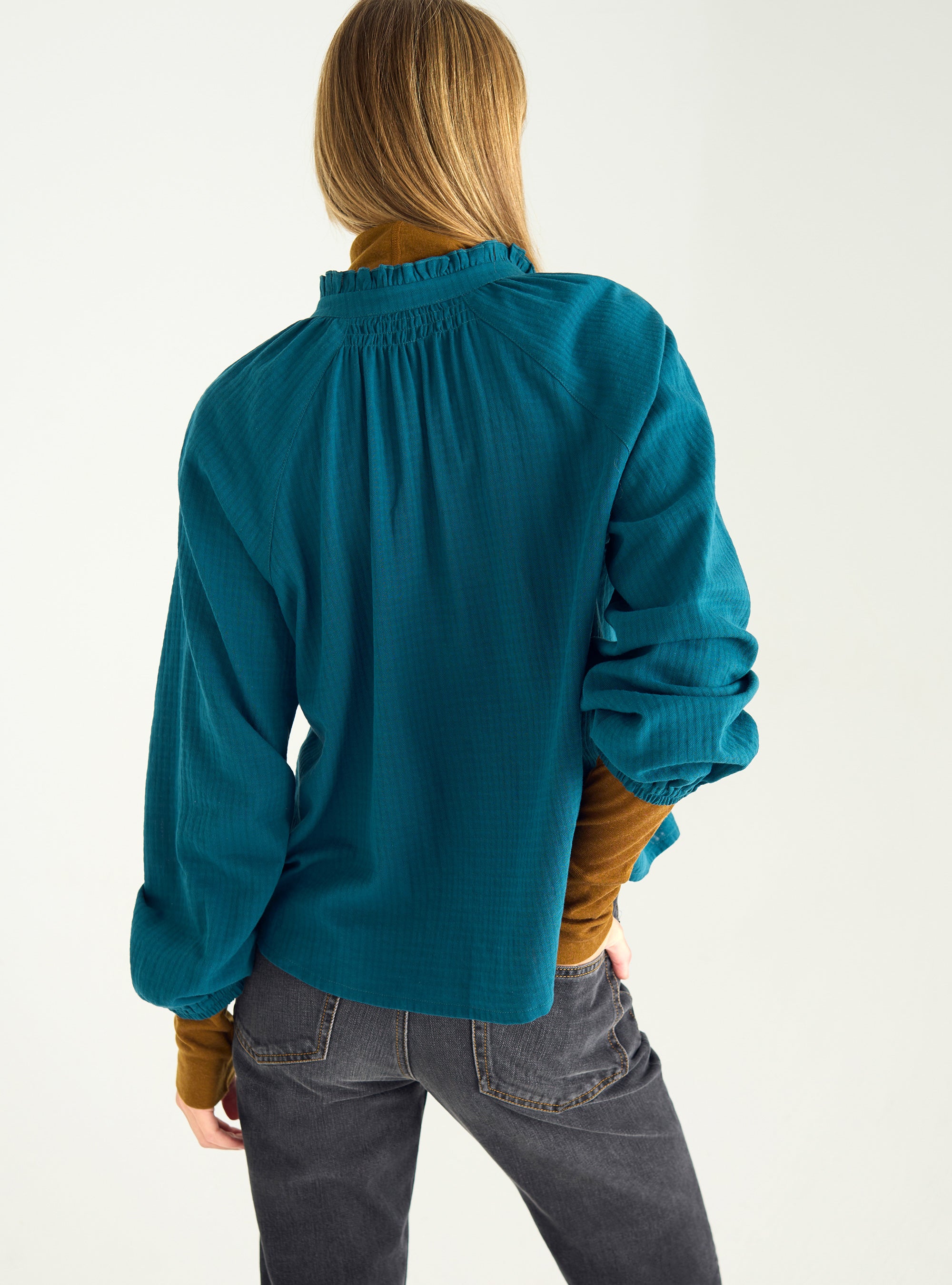 Chemise droite en coton