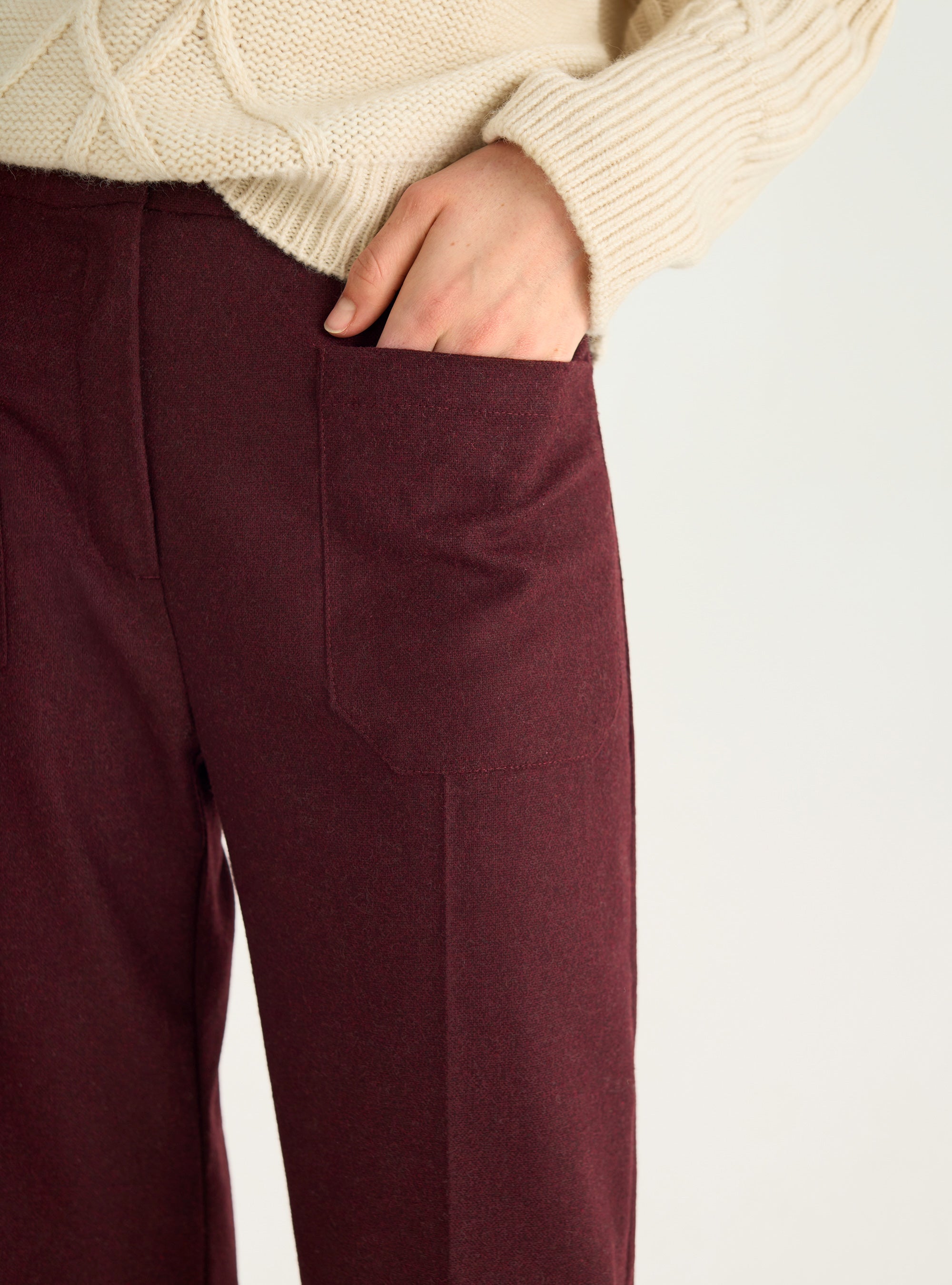 70er Jahre High-Waist-Hose