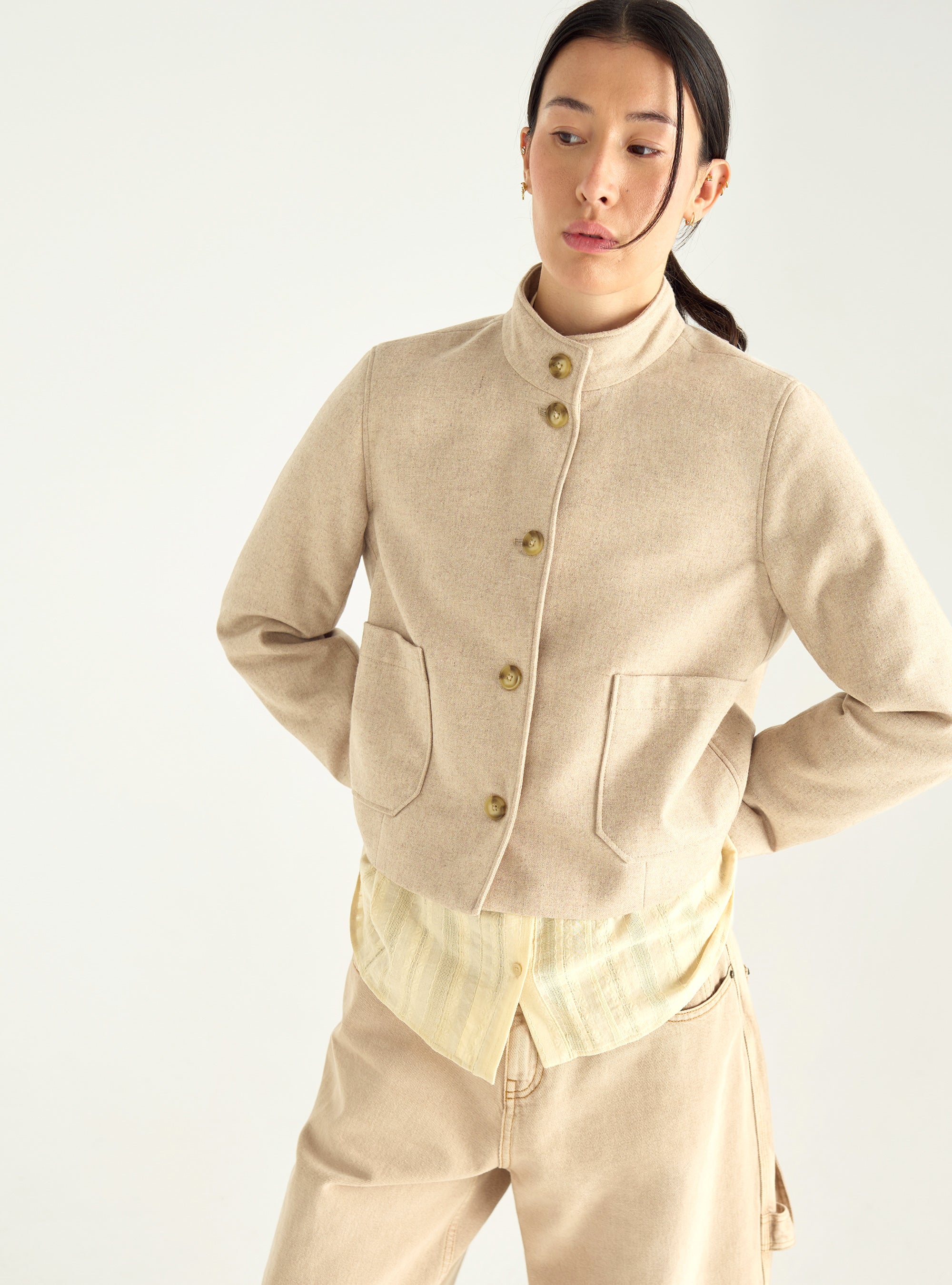 Kurze Wolljacke