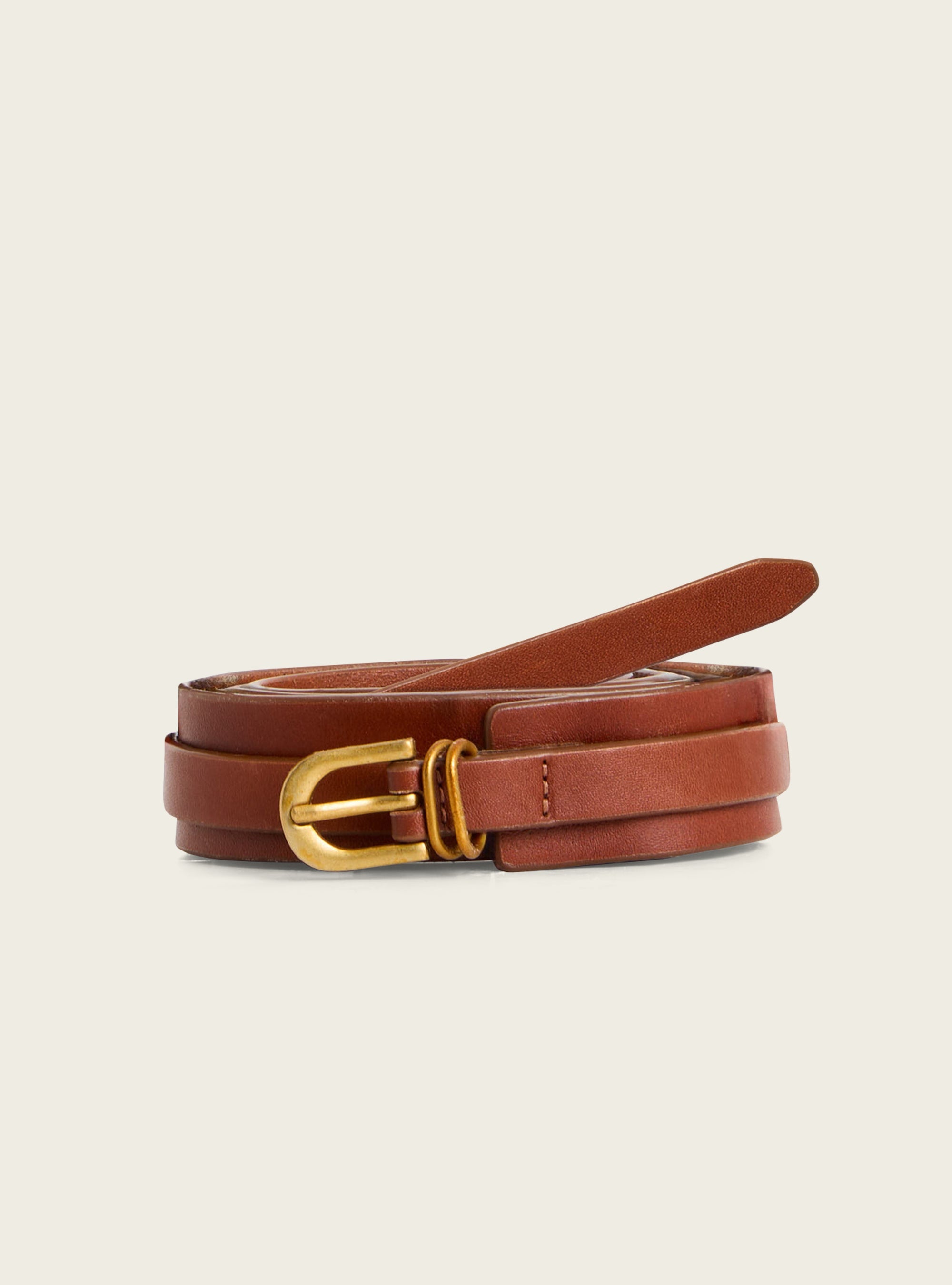Ceinture “Stray Cats” en cuir acoté