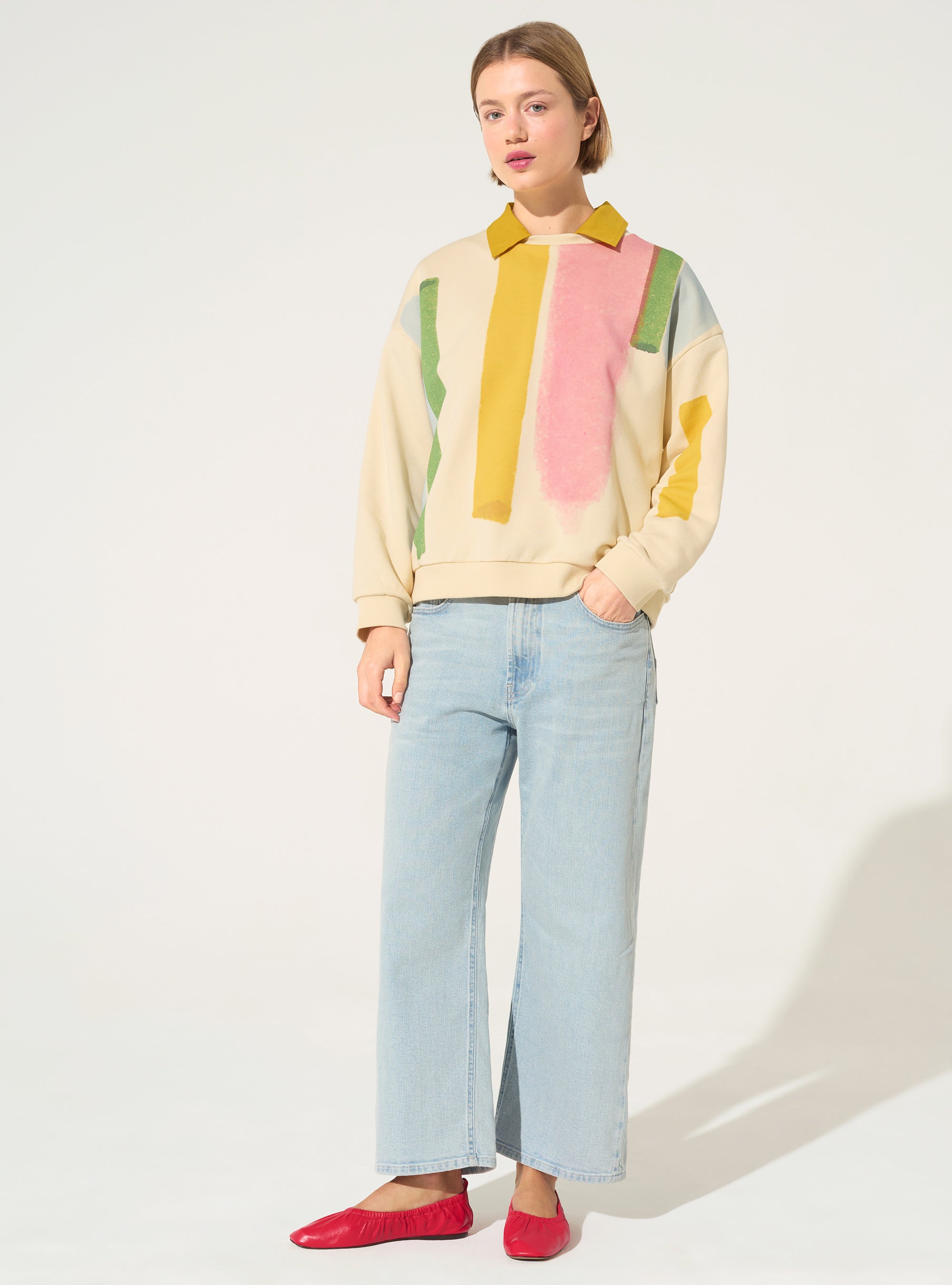 Sweat imprimé maison en coton bio