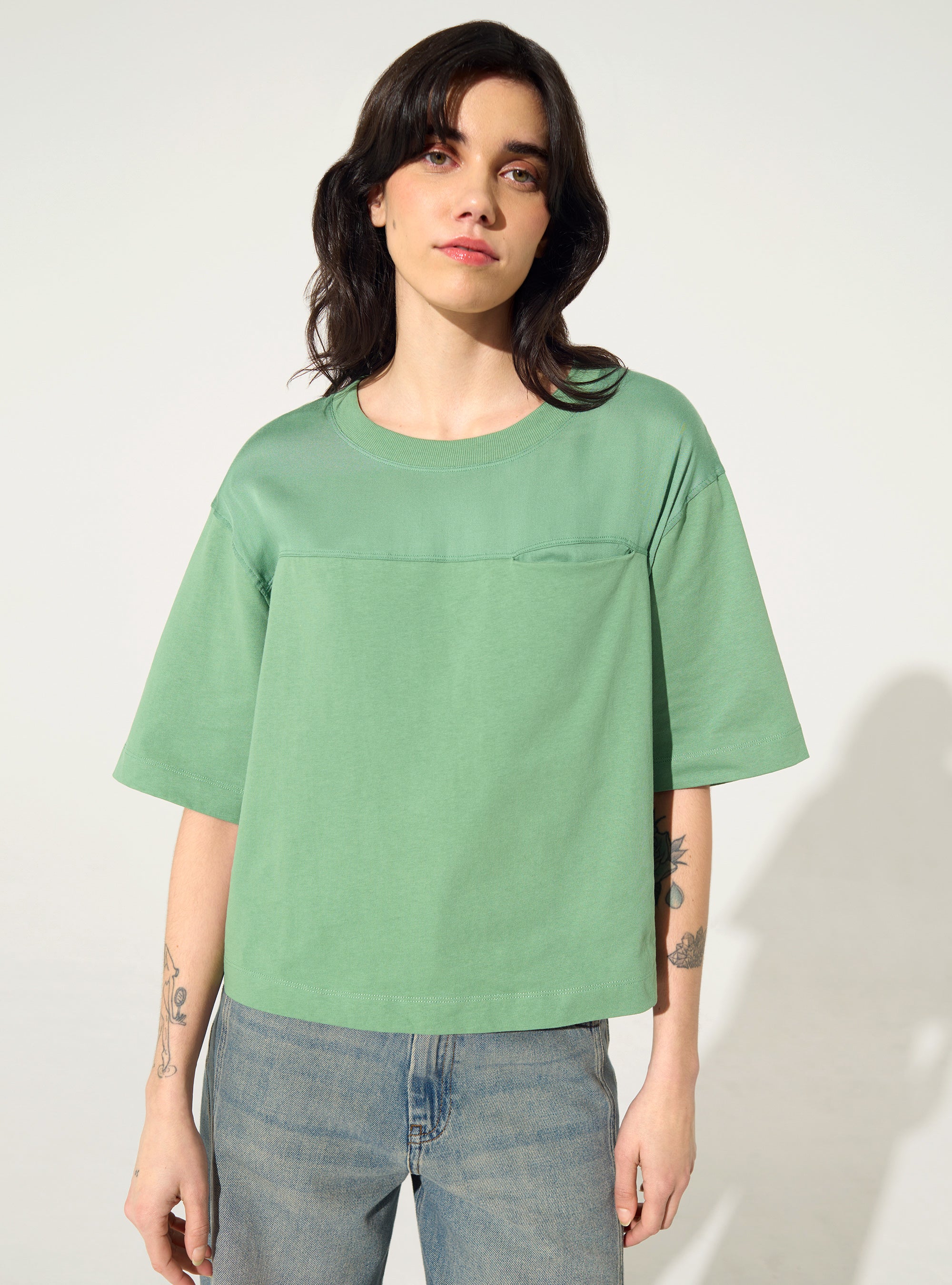 T-Shirt en coton bio vert