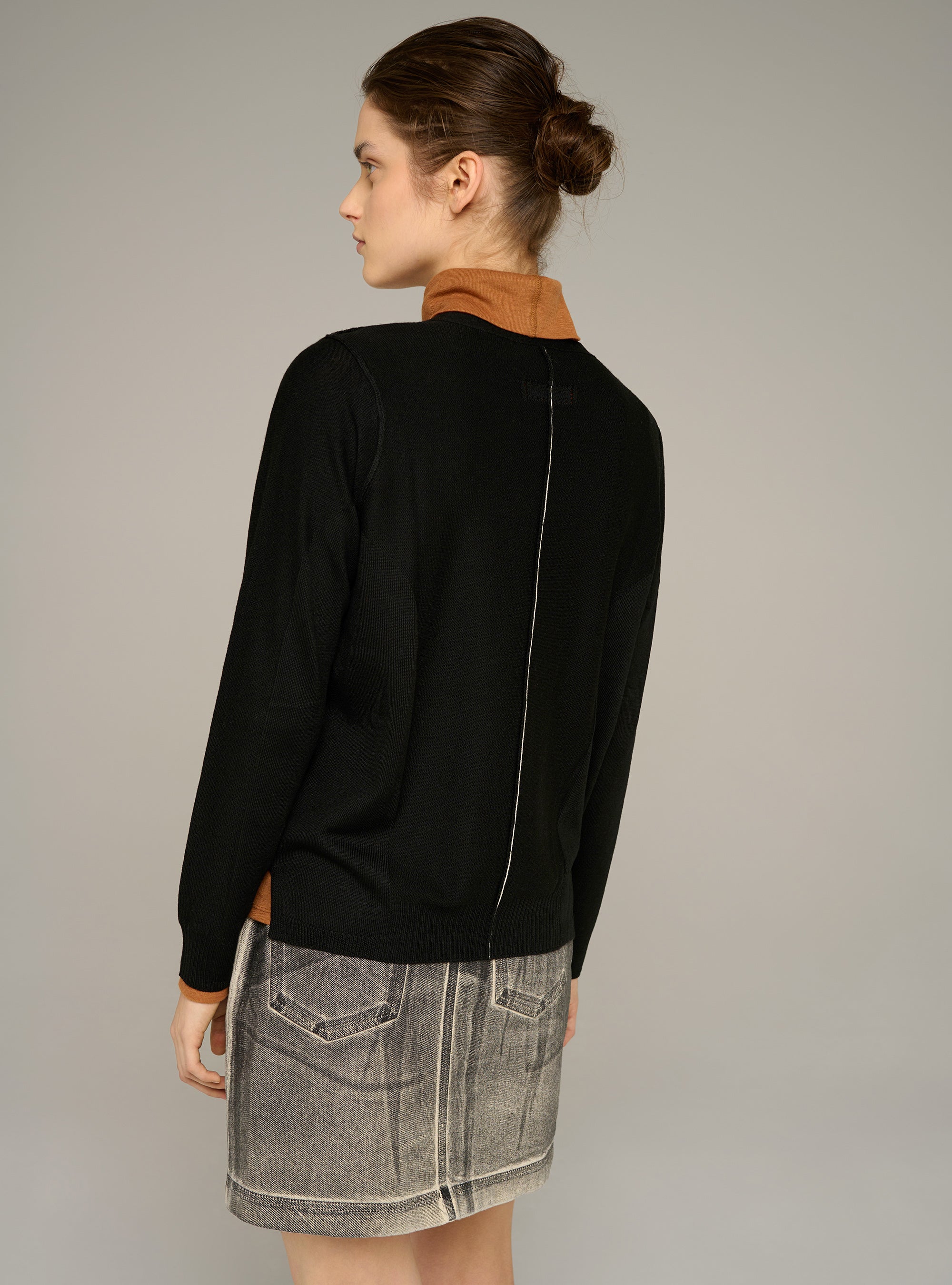 Cotélac acoté cardigan col v maille fine en laine