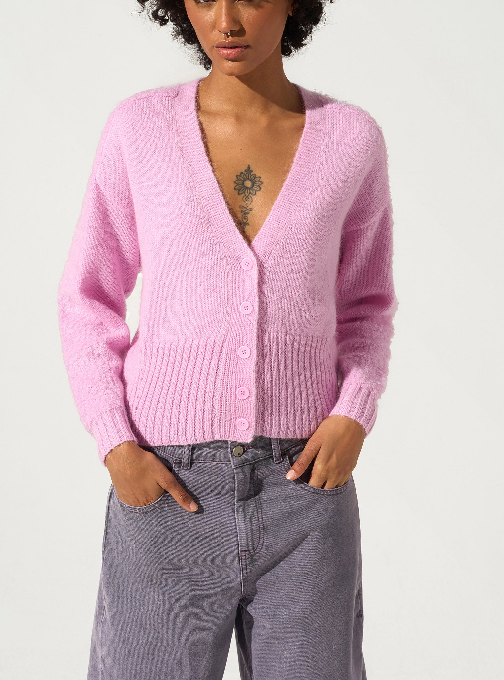 Cardigan À Boutons