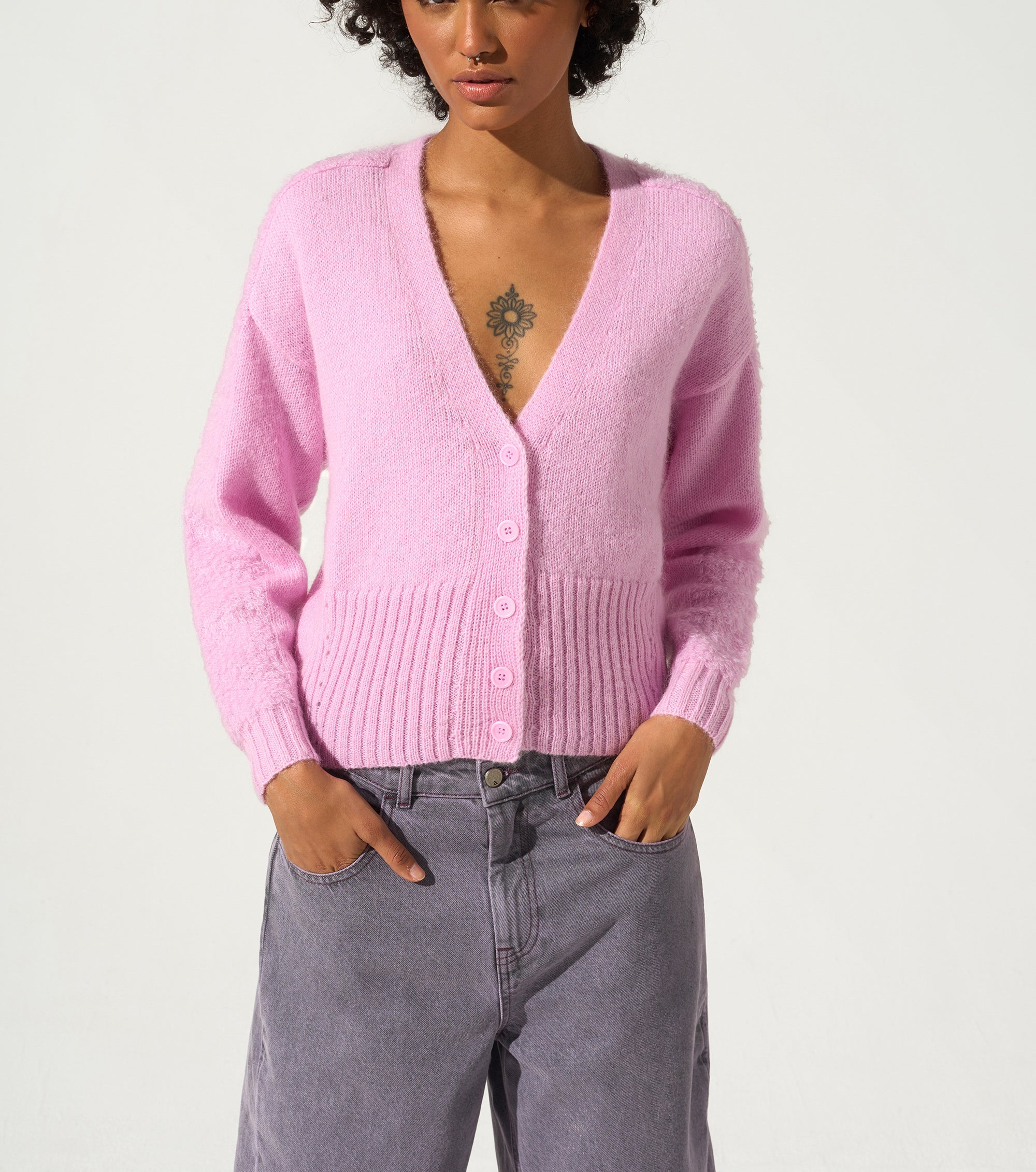 Cardigan À Boutons