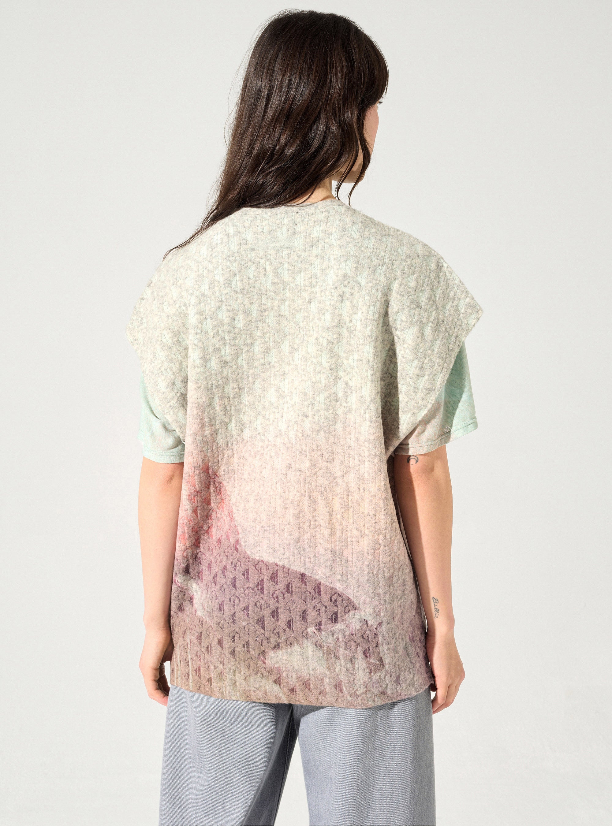 Lange Strickjacke