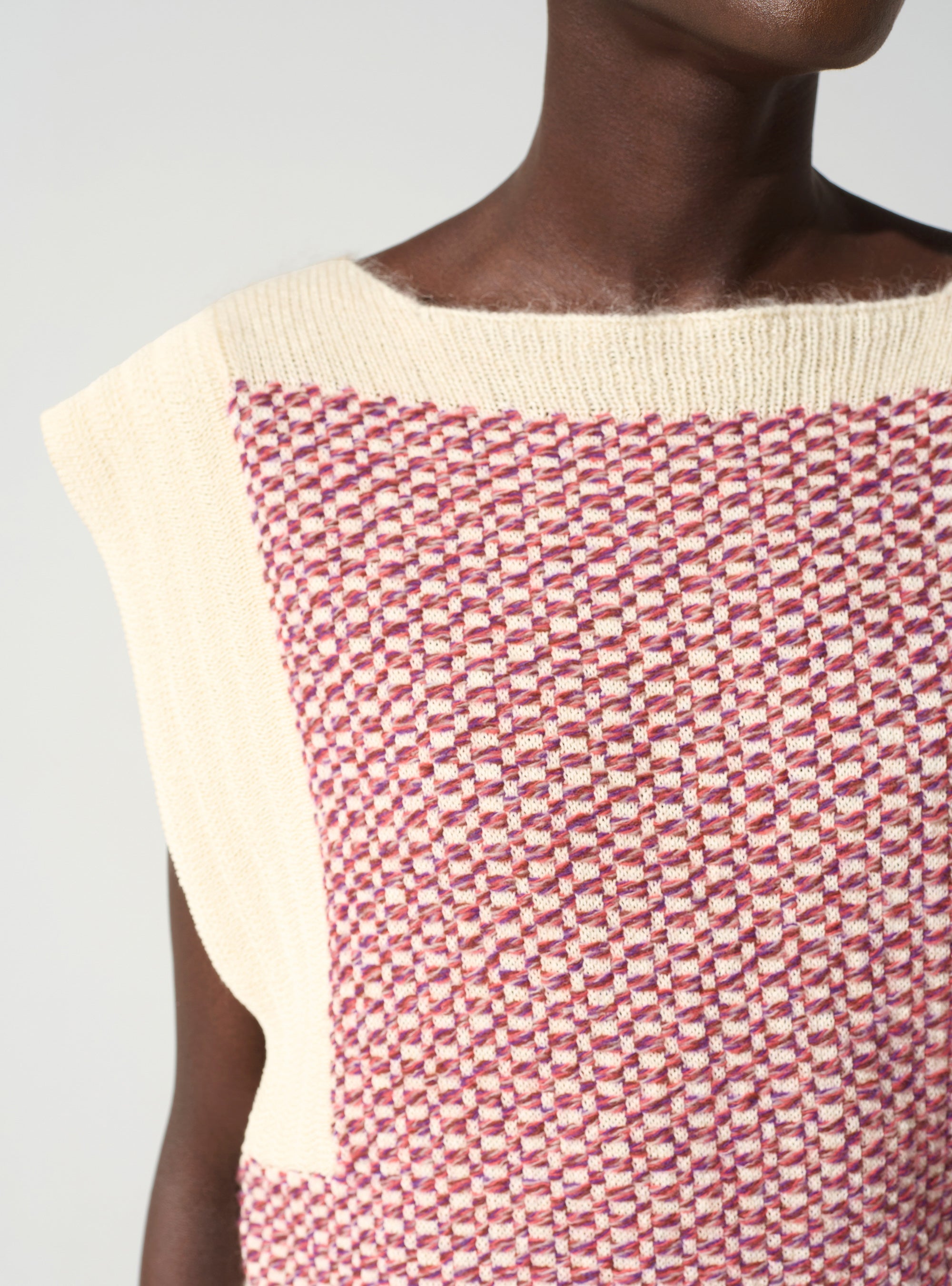 Ärmelloser Pullover