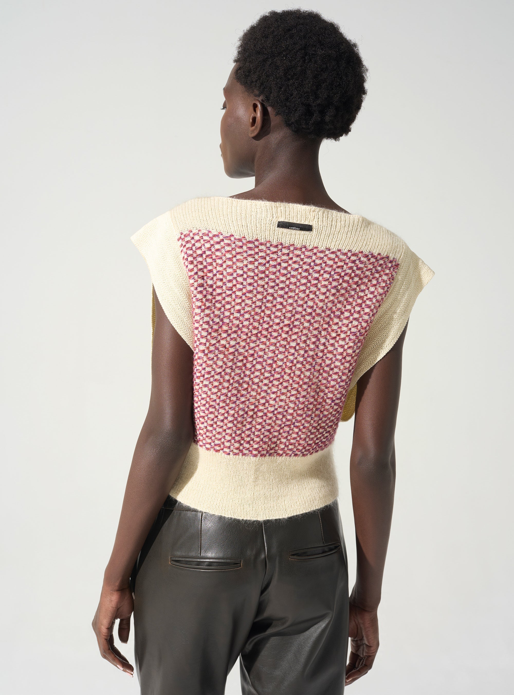 Ärmelloser Pullover