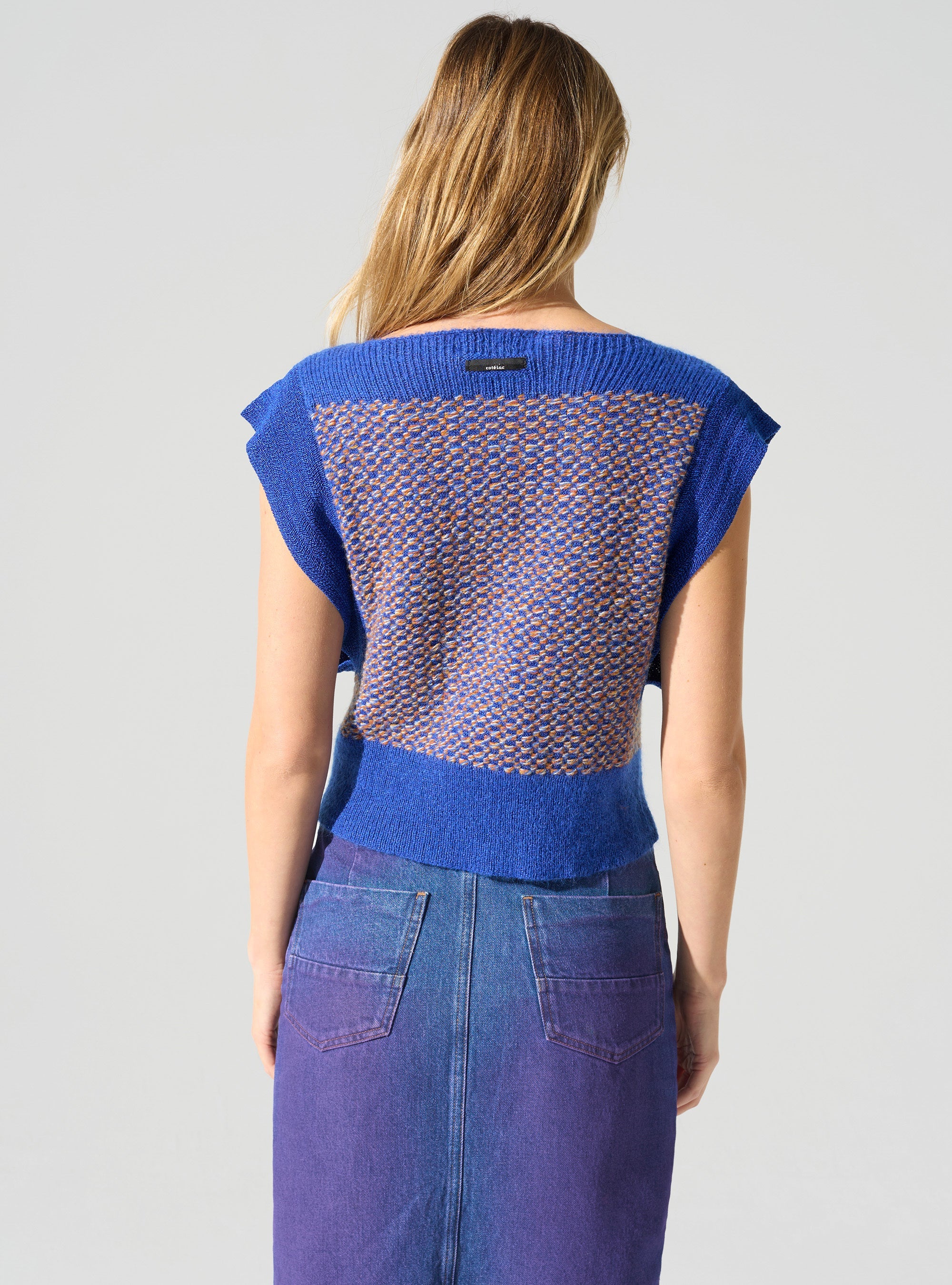 Ärmelloser Pullover