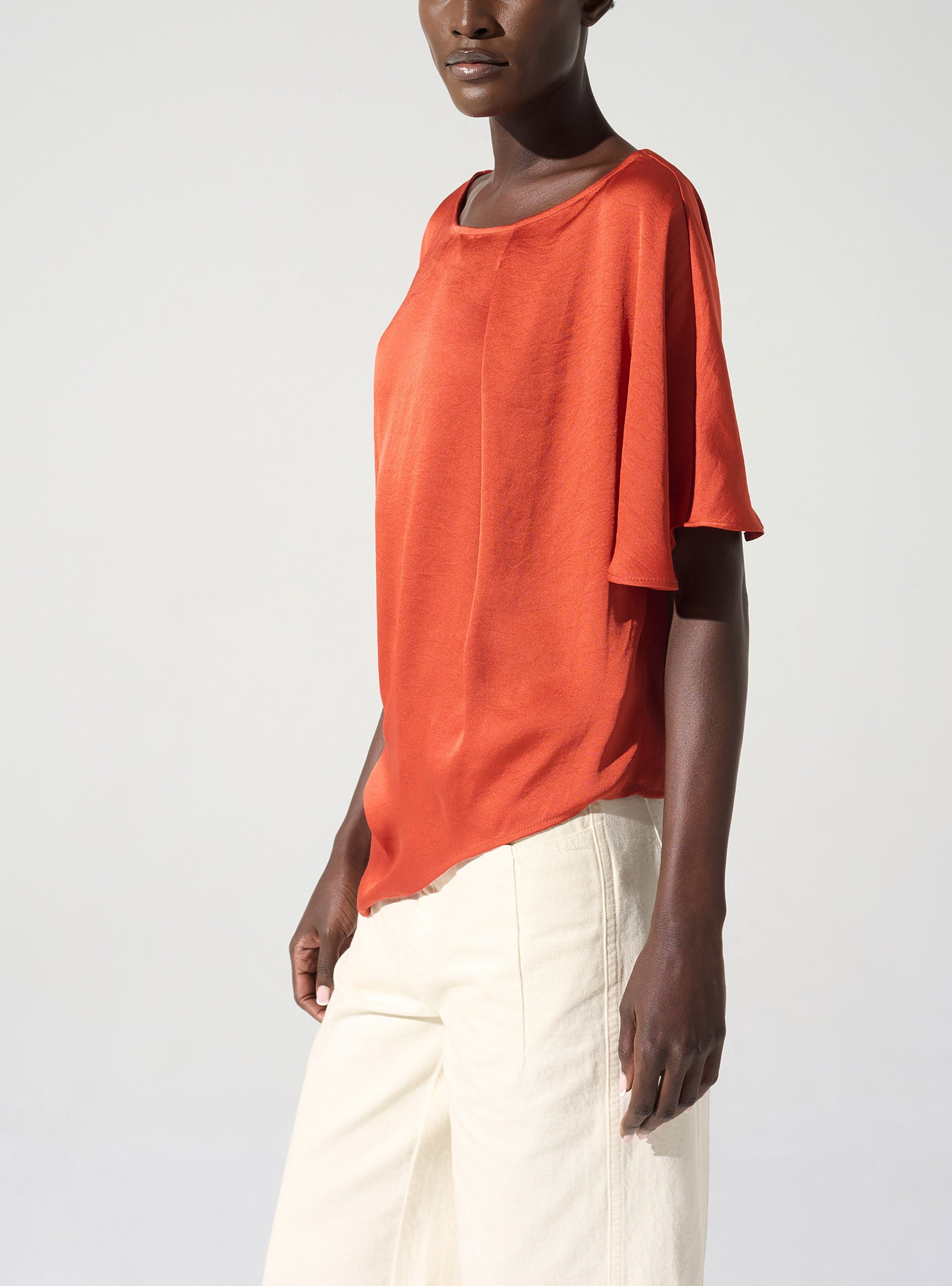 Blouse asymétrique encolure bateau Cotélac