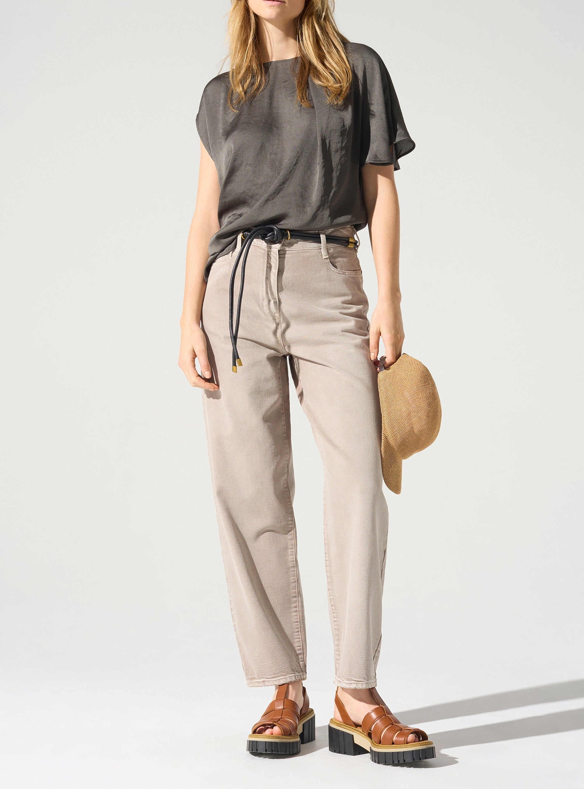 Blouse asymétrique encolure bateau Cotélac
