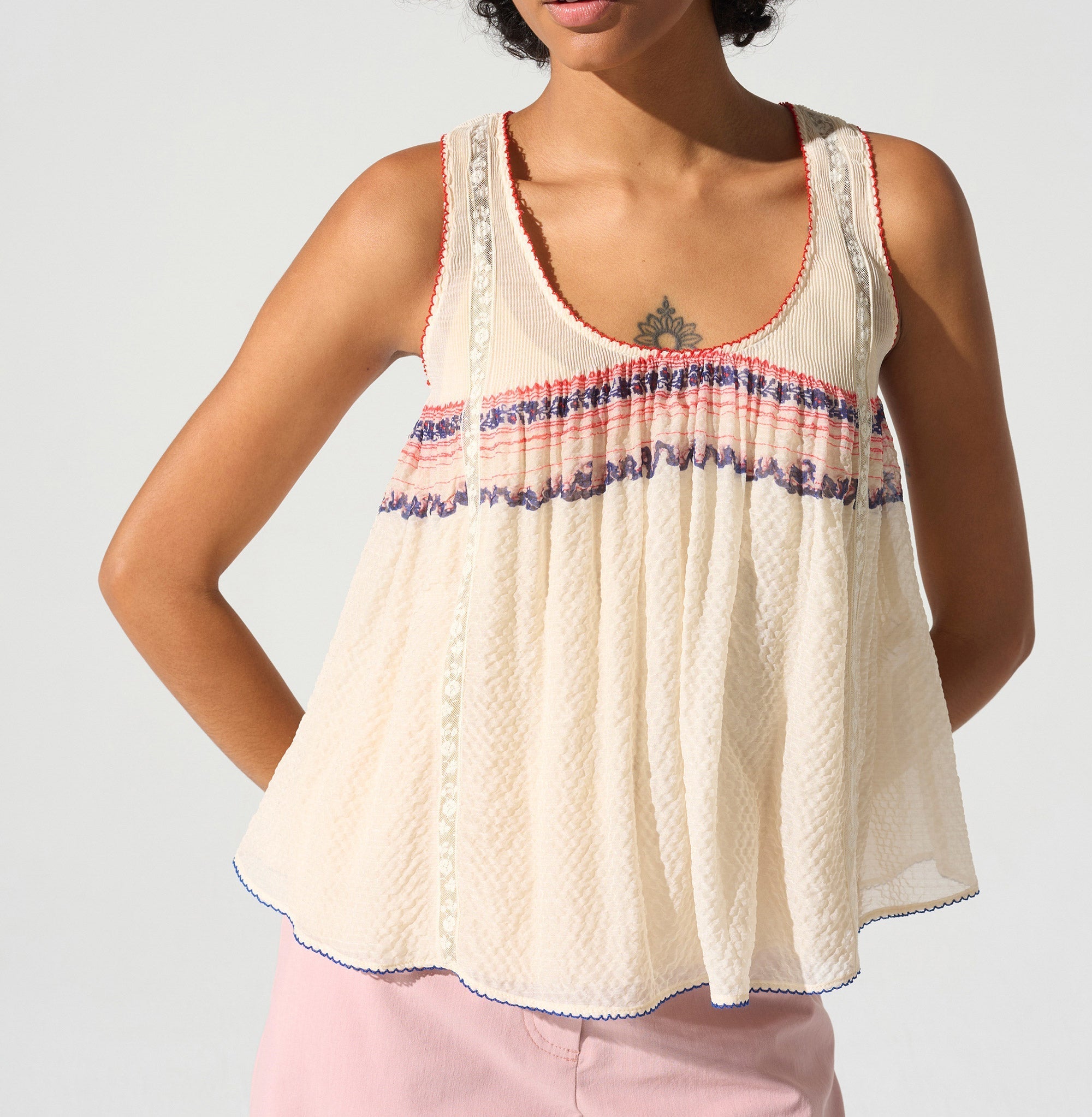 Débardeur larges bretelles Cotélac