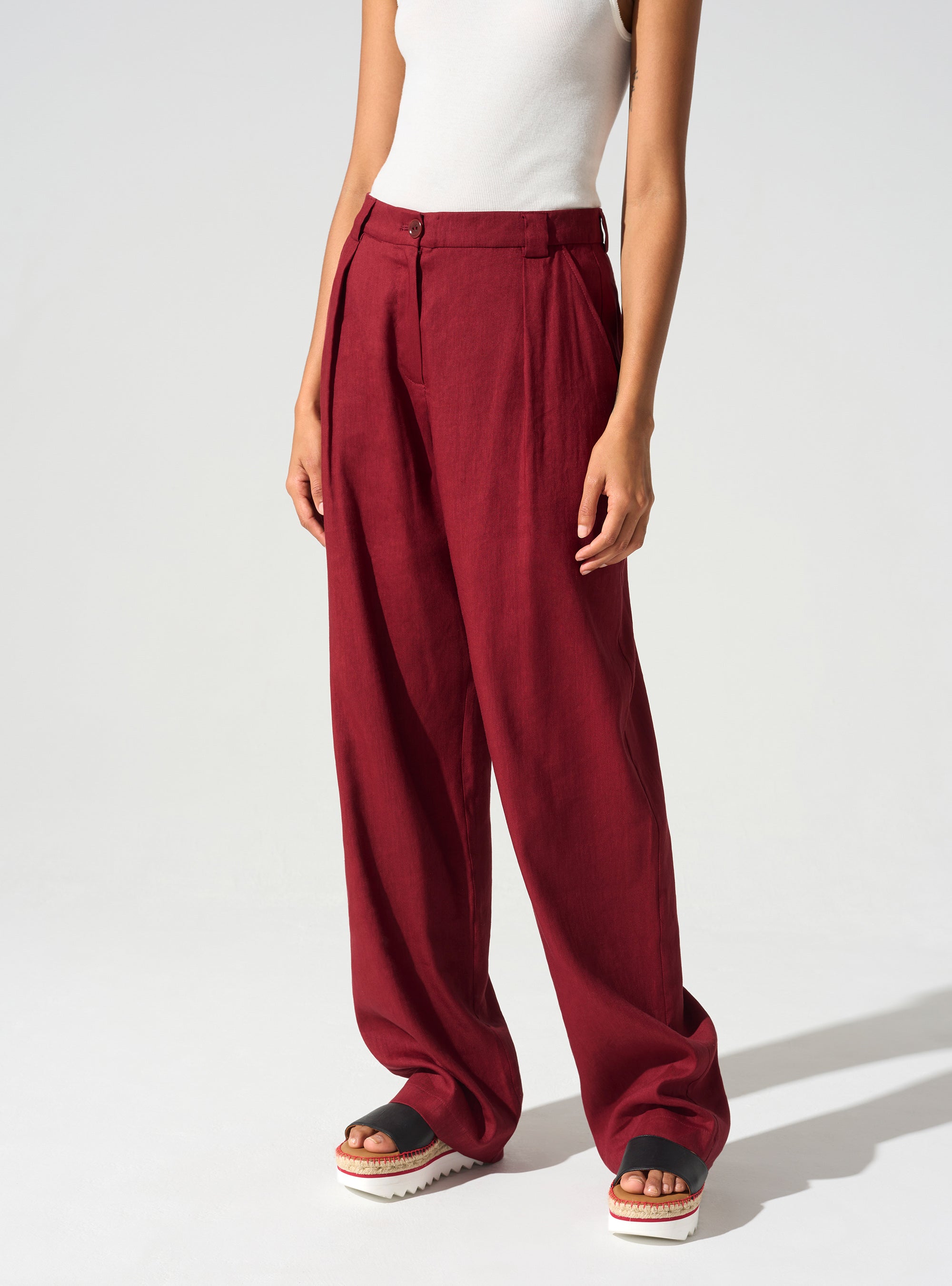 Pantalon large ceinture anglaise Cotélac