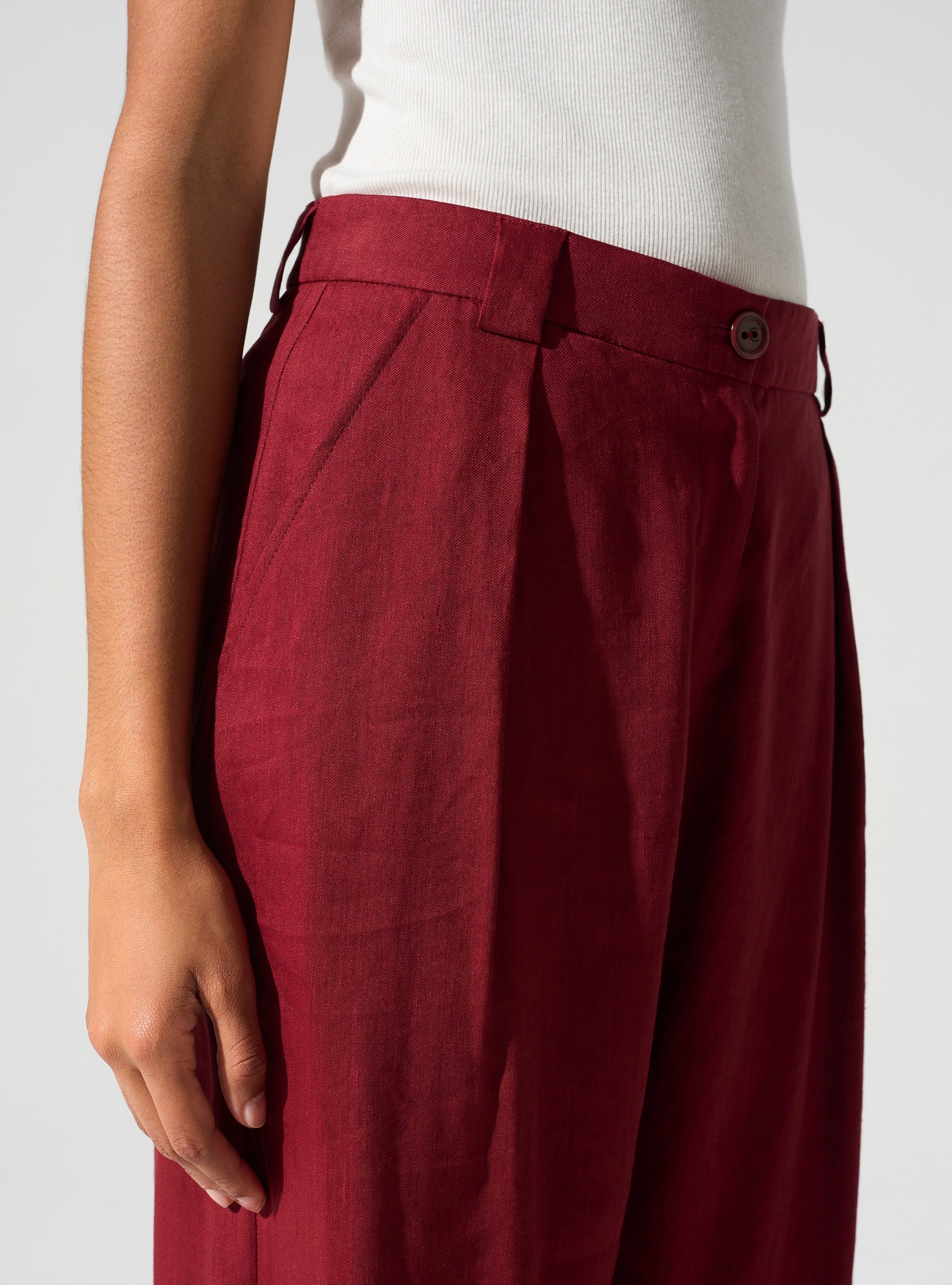 Pantalon large ceinture anglaise Cotélac