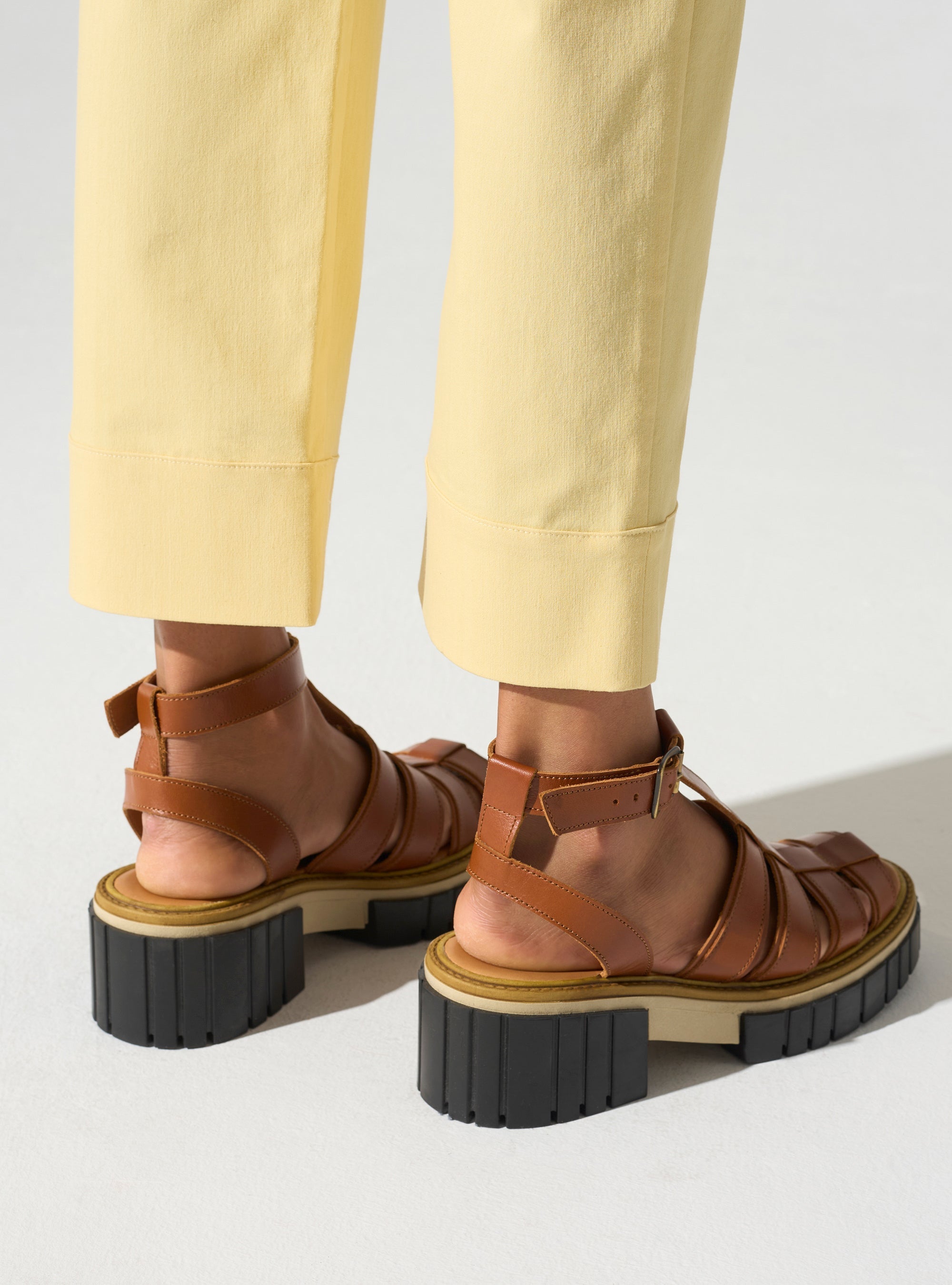 Pantalon Capri avec ceinture passant Cotélac