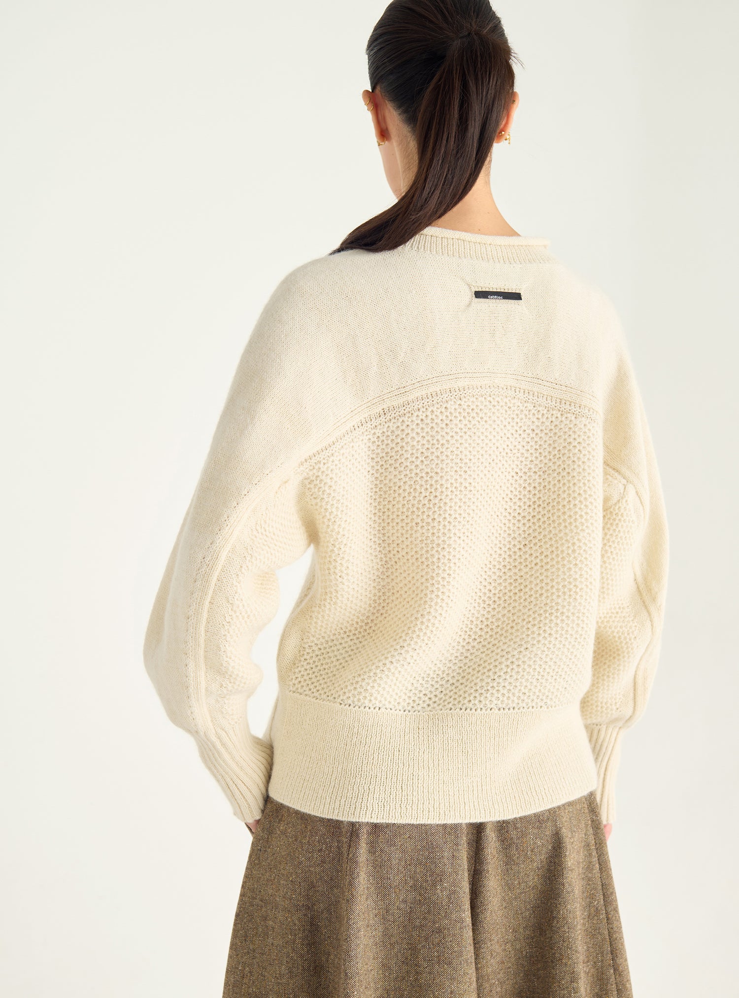 Pull en maille duveteuse