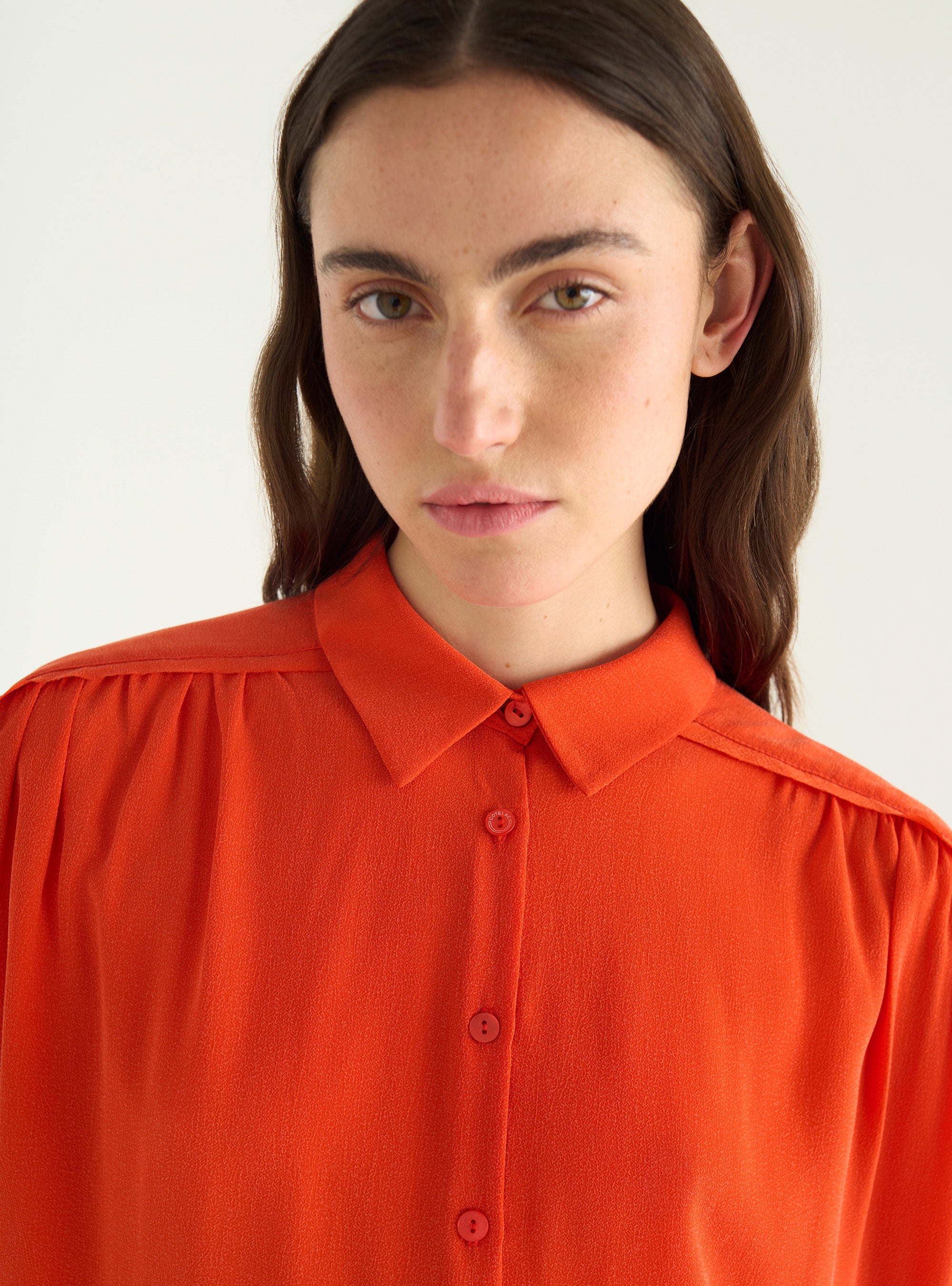 Loose cupro shirt
