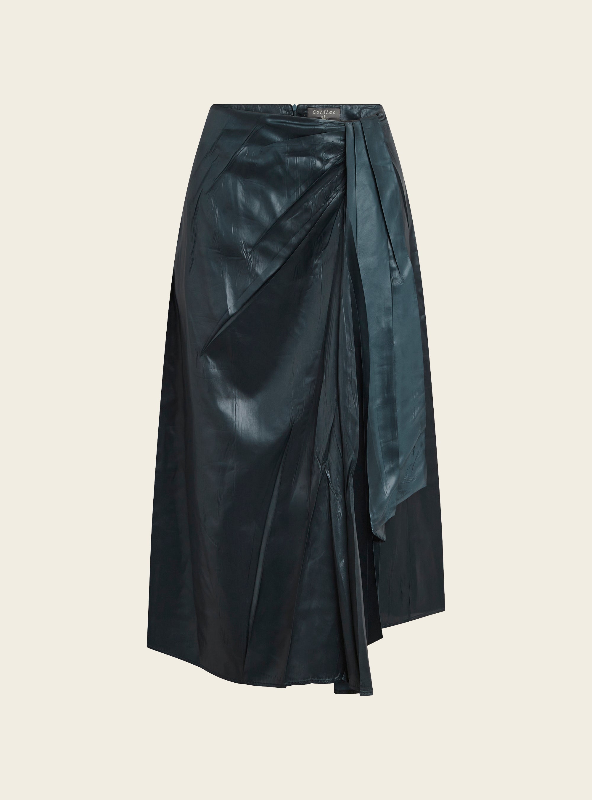 Jupe plissée satinée Cotélac