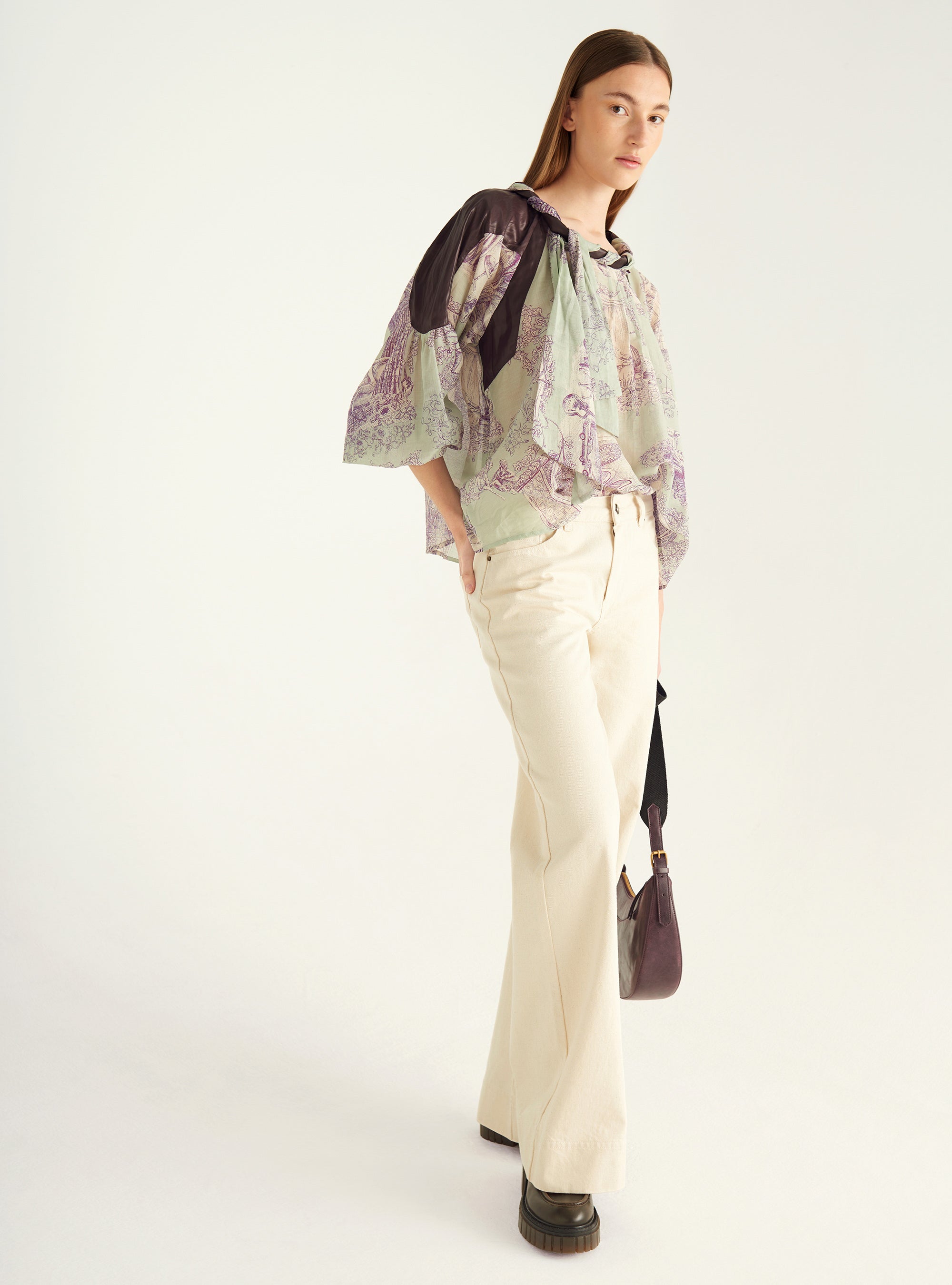 Kontrastbluse