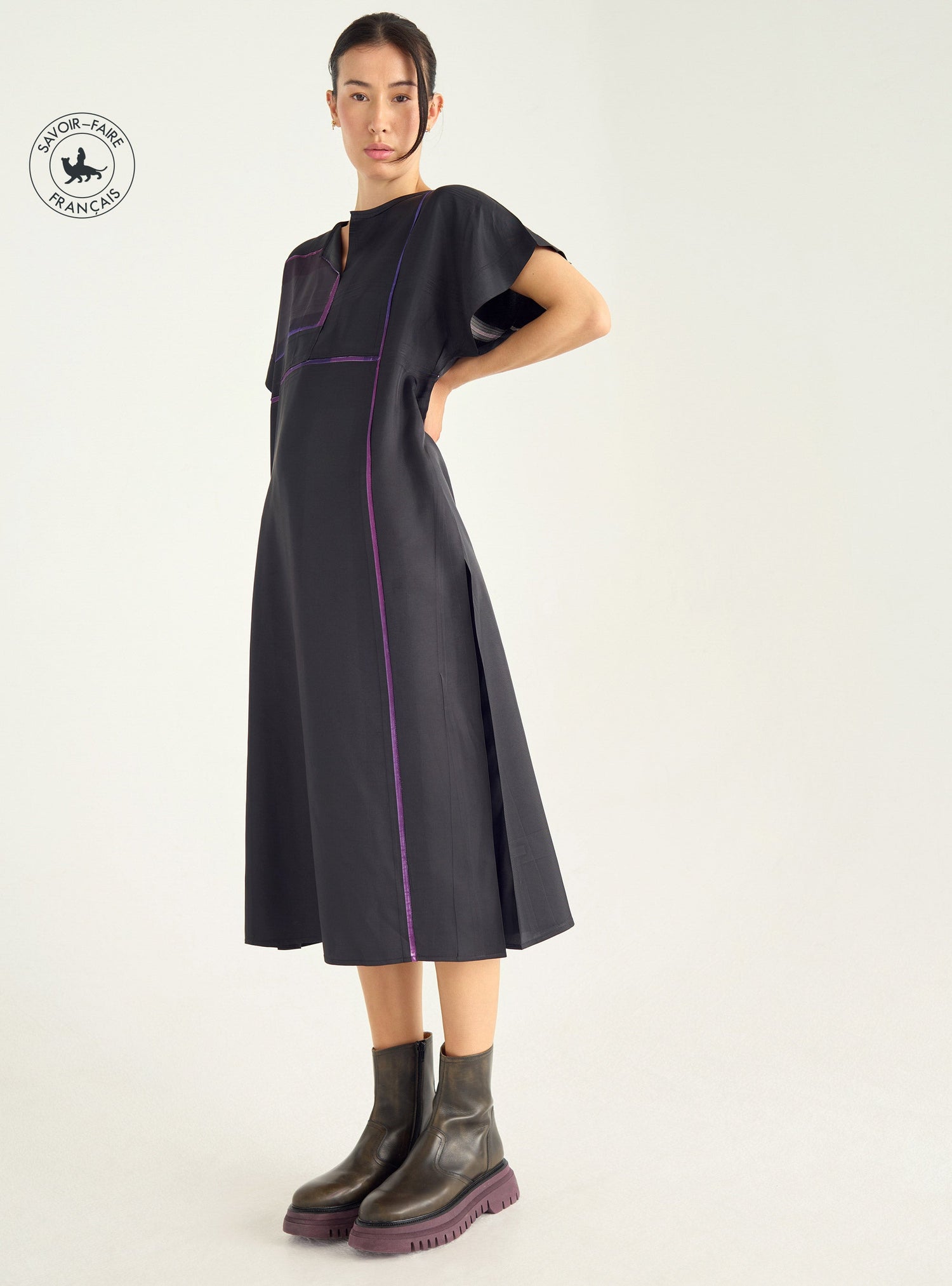 Robe graphique longue Cotélac