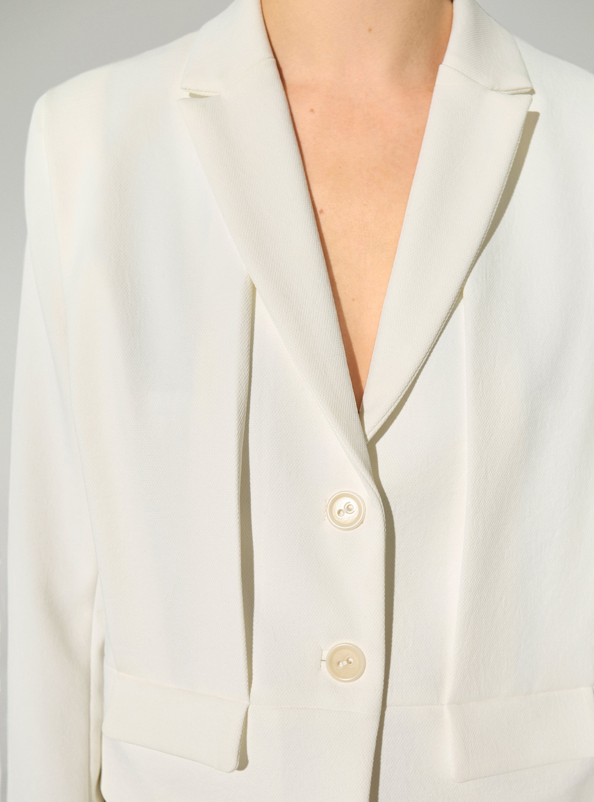 Veste droite blanche