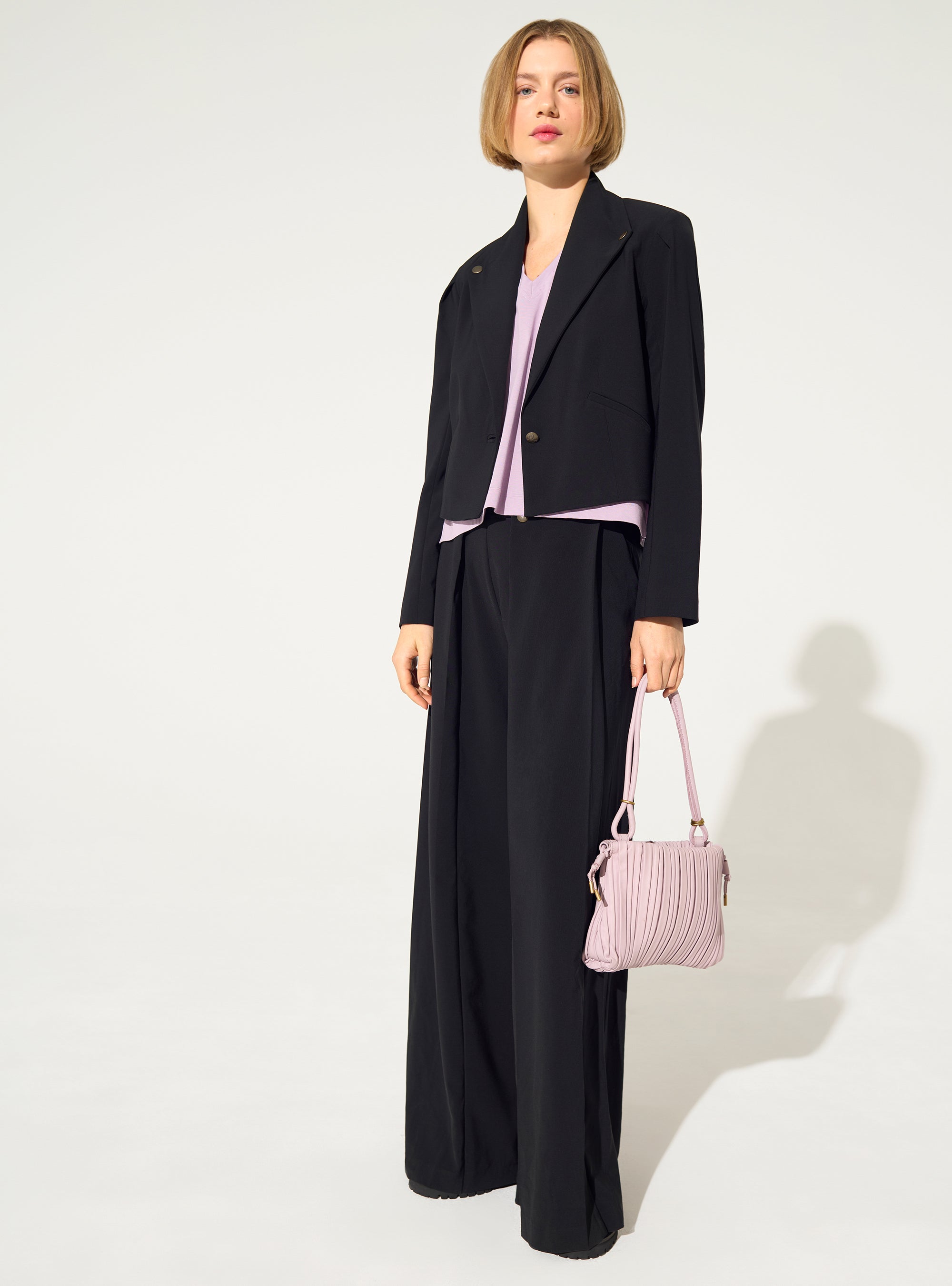 Straight black jacket