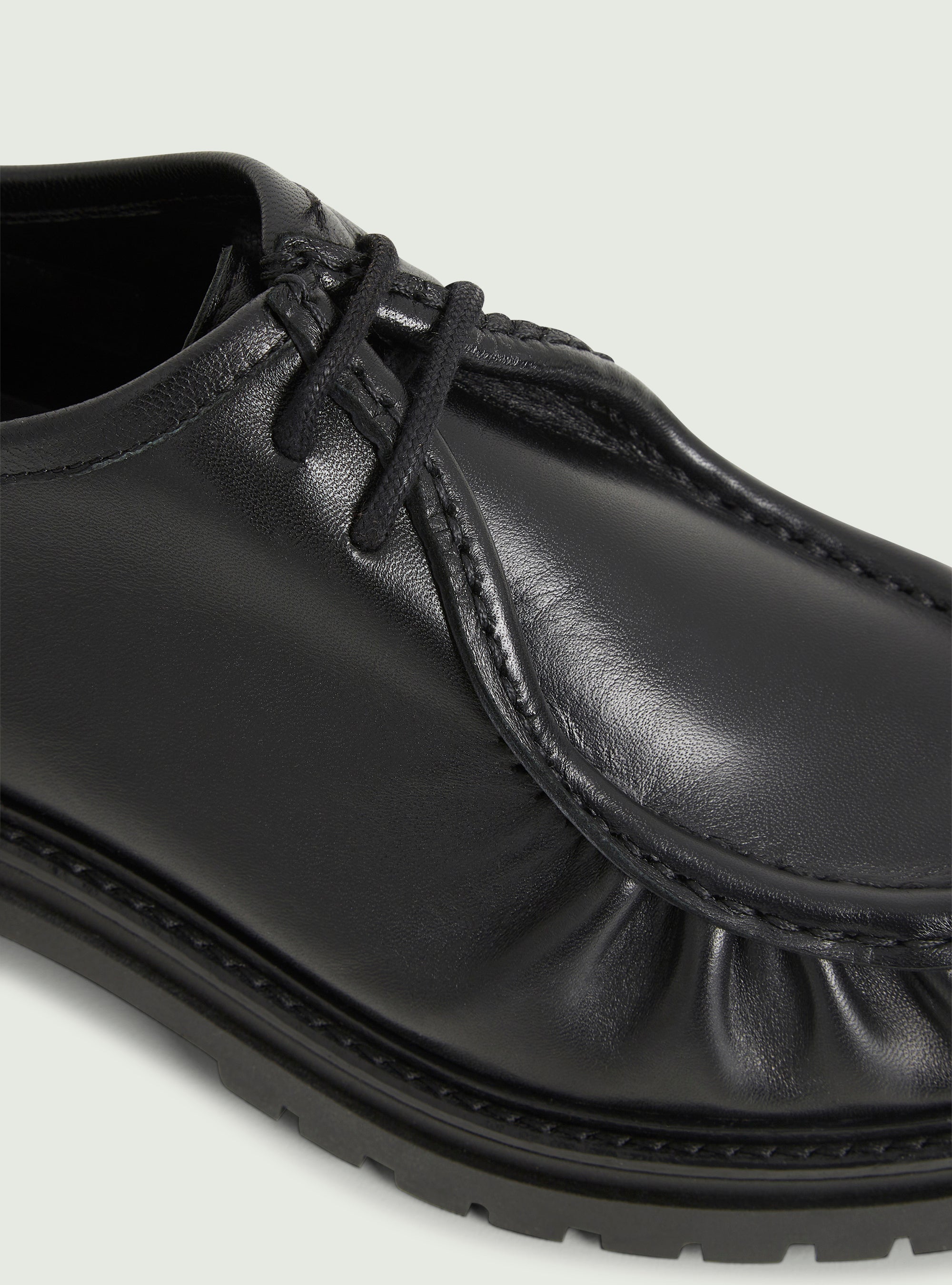 Derbies en cuir noir Cotélac