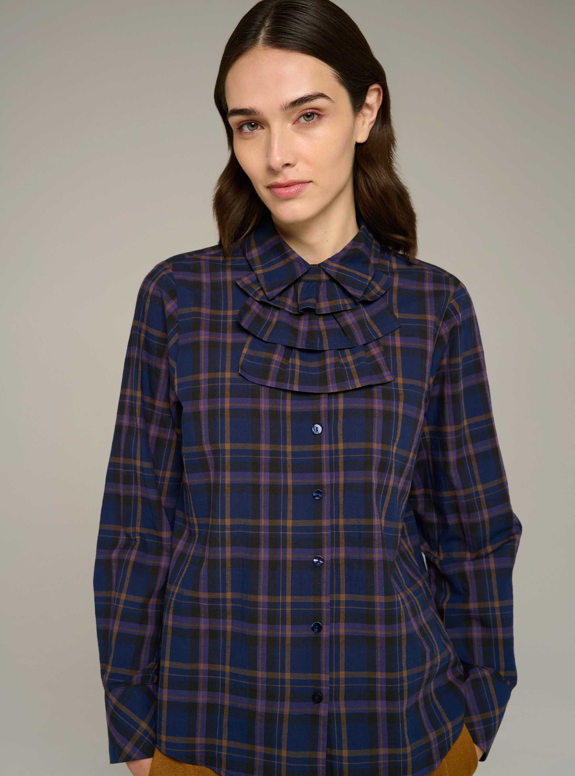 Cotélac chemise jabot manches longues