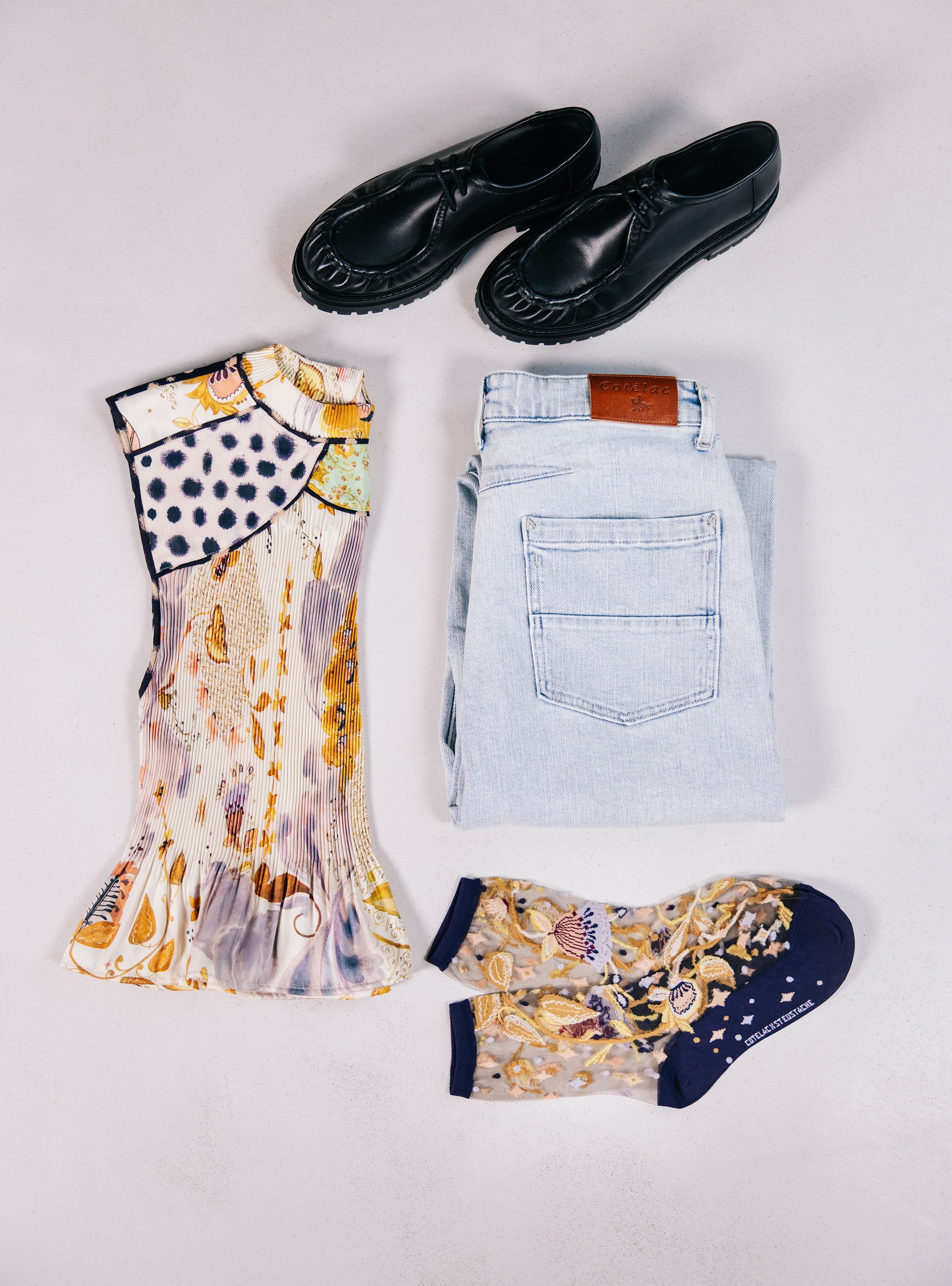 Chaussettes Parures Pâtures — Cotélac x Atelier St Eustache Cotélac