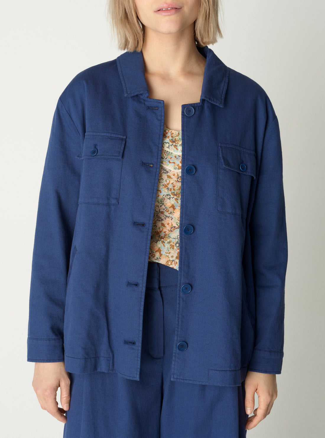 Marineblaue Jacke
