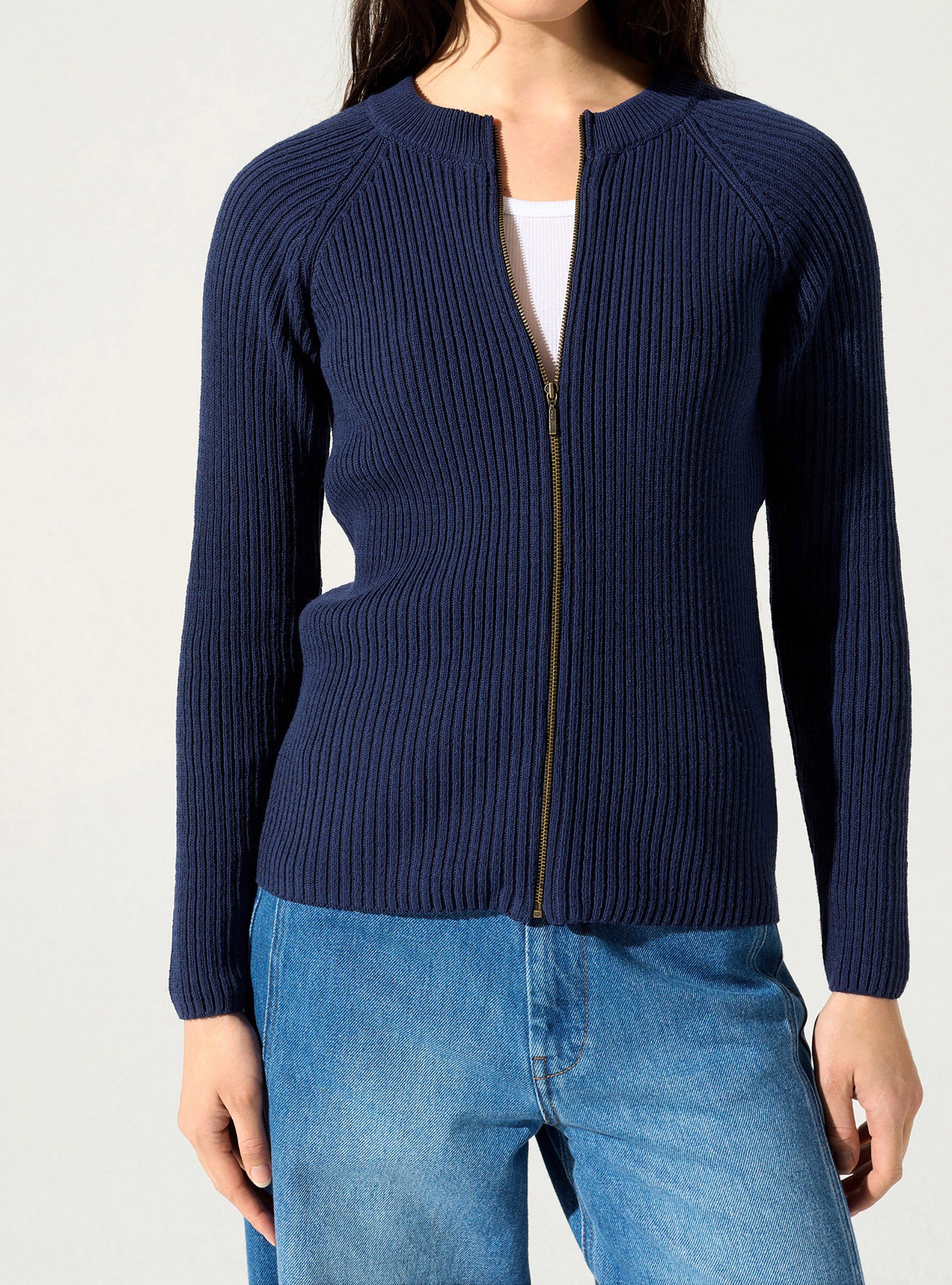 Cardigan Zippé