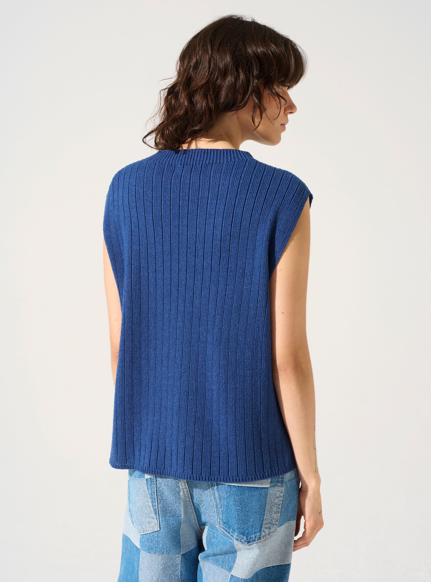 Ärmelloser Pullover