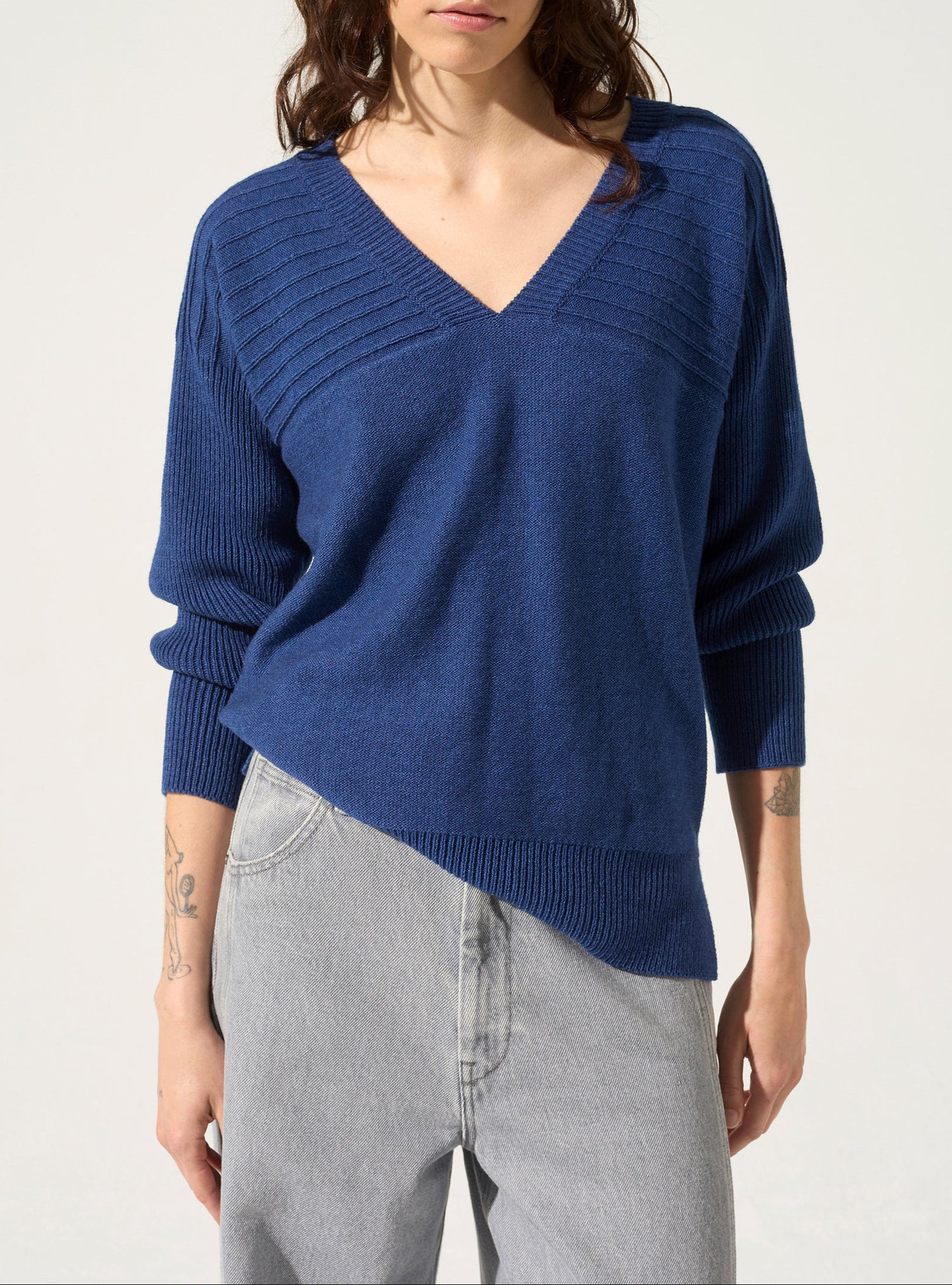 V-neck sweater
