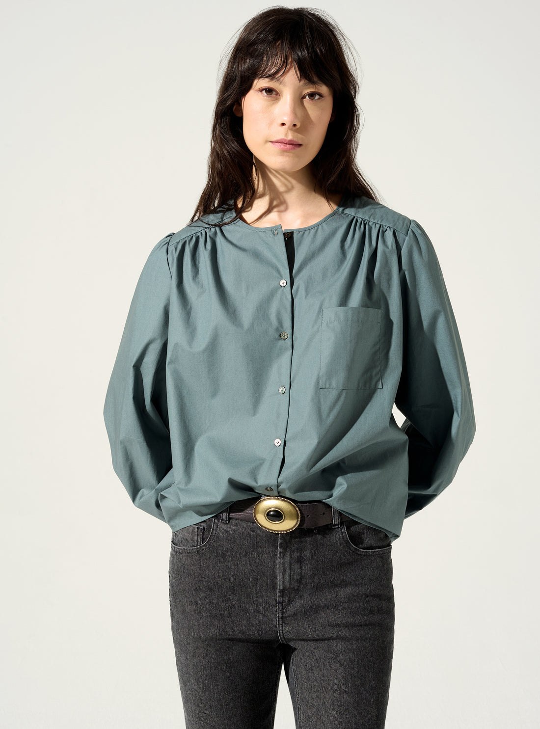 Geknöpfte Bluse