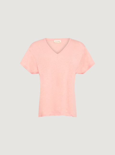T-Shirt mit V-Ausschnitt