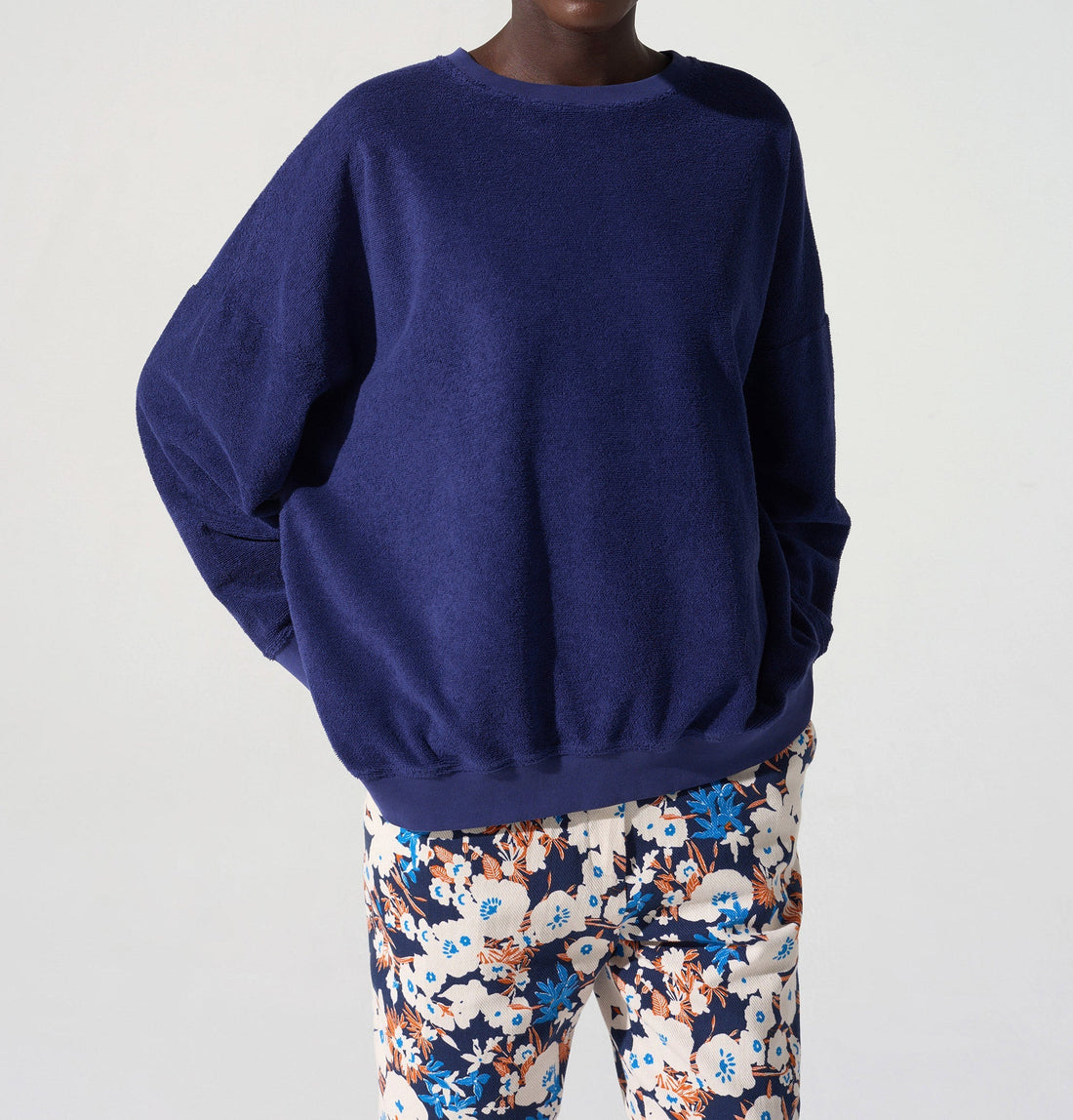 Sweatshirt éponge acoté 