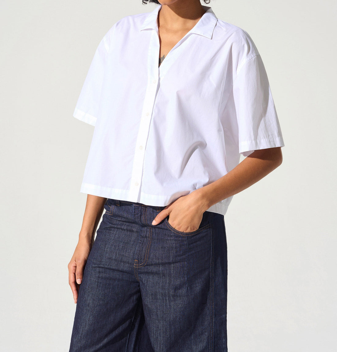 Chemise manches courtes acoté 