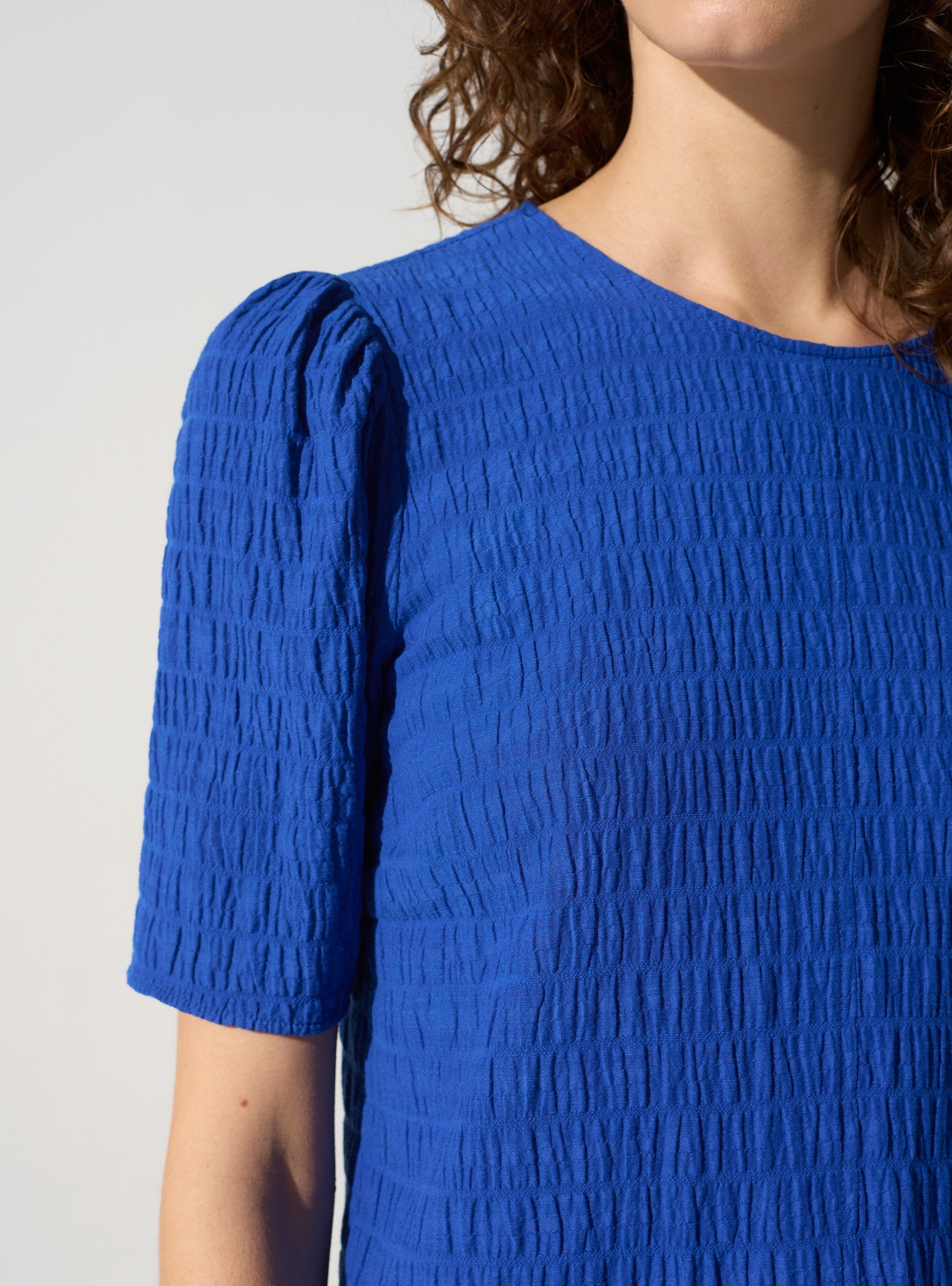 Blouse manches 3/4 acoté 
